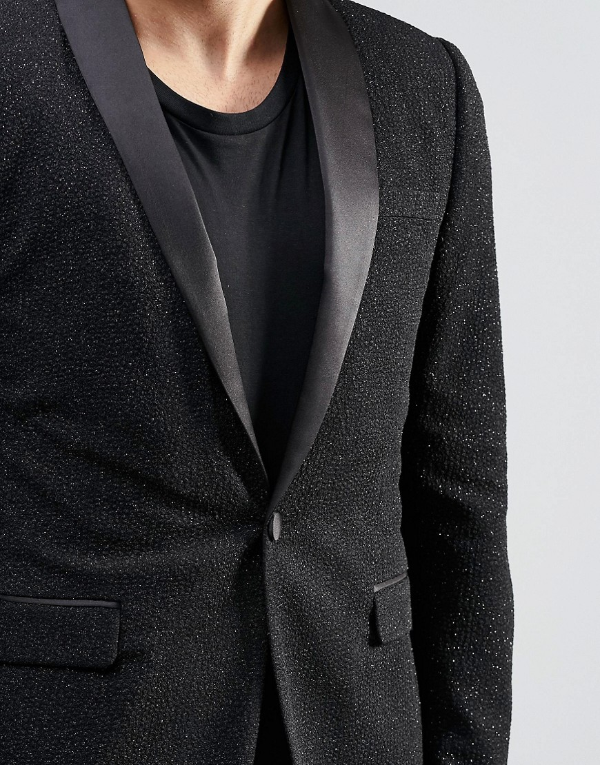 glitter black jacket
