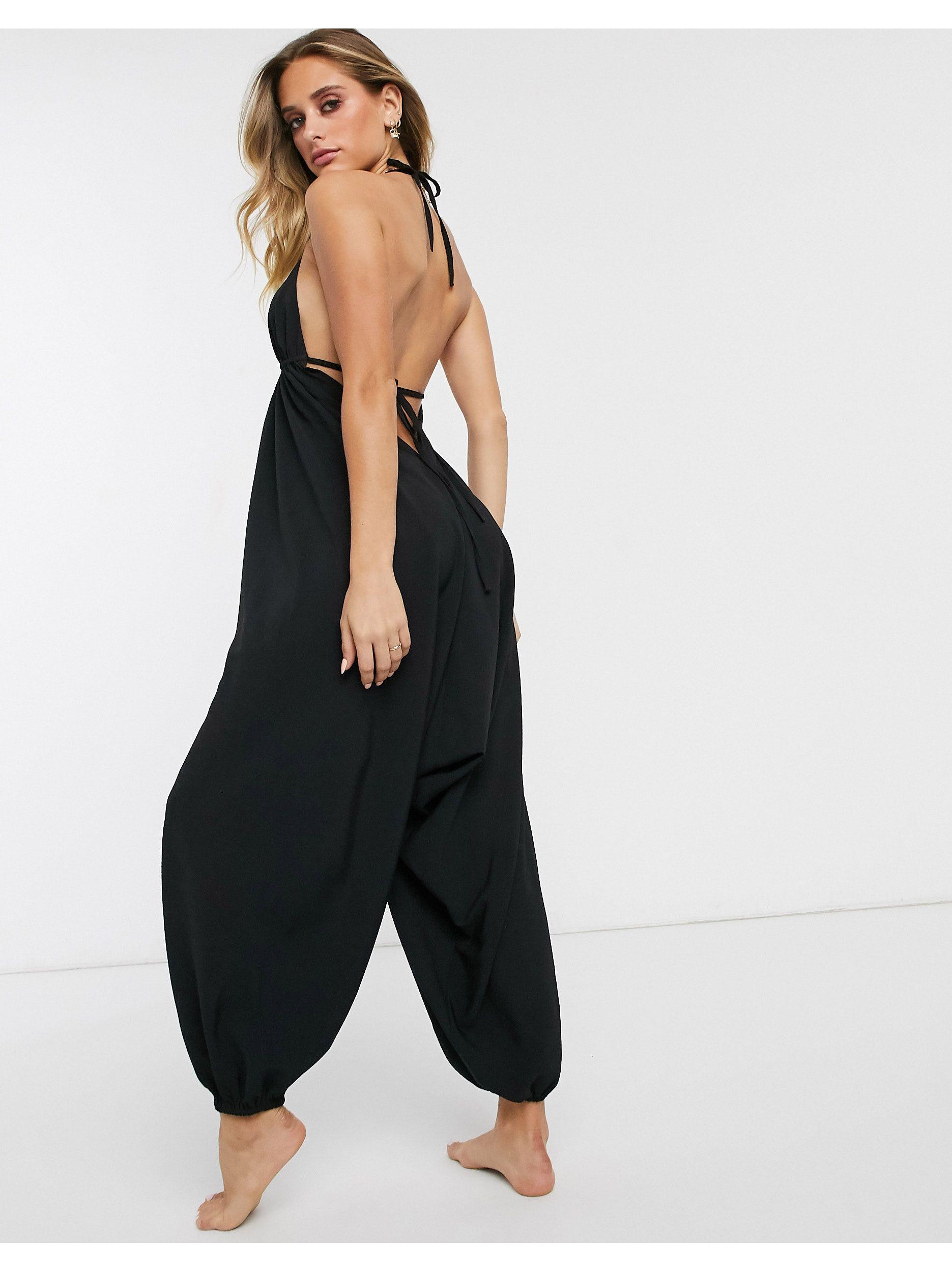 beach harem jumpsuit