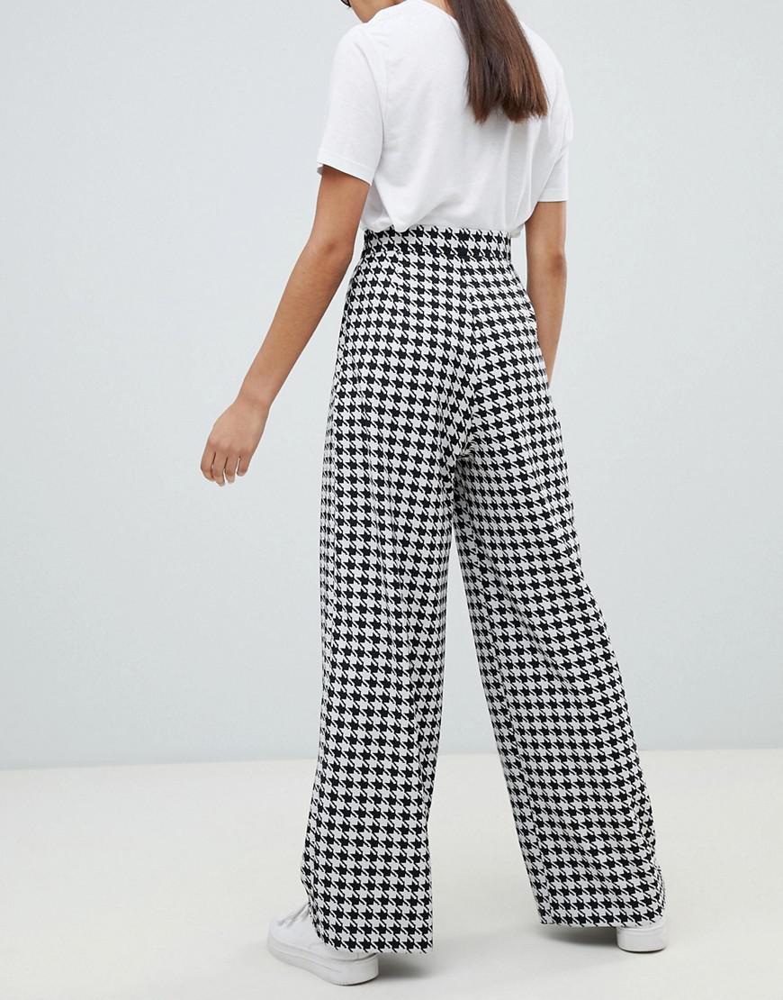 Houndstooth Wide Leg Pants on Sale, 51 