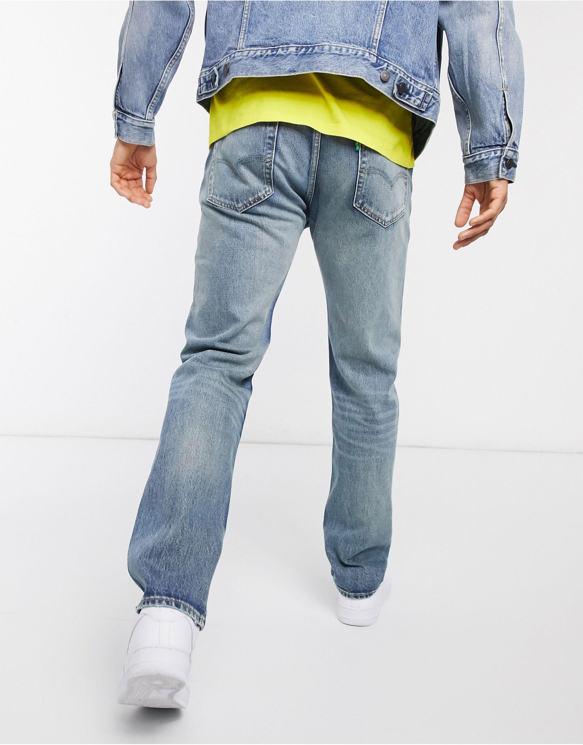 Levi's X Super Mario 501 93 Straight Fit Selvedge Jeans in Blue for Men |  Lyst