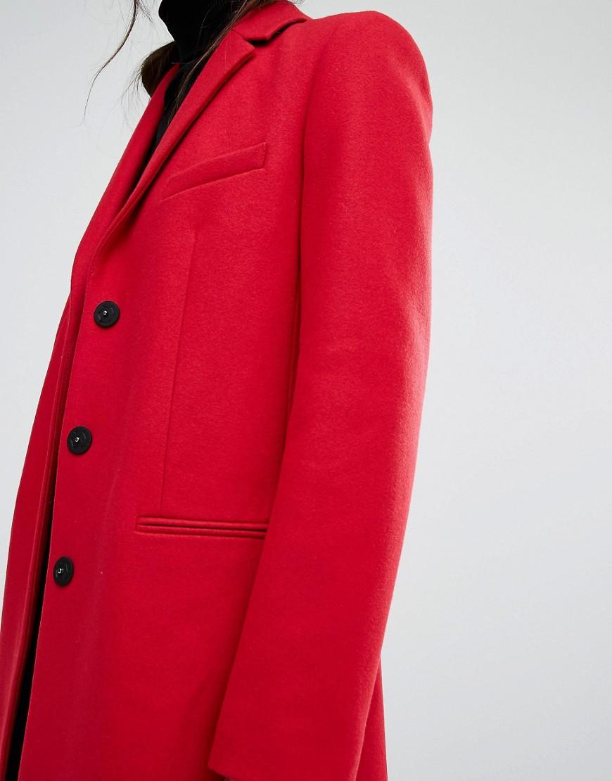 french connection red coat