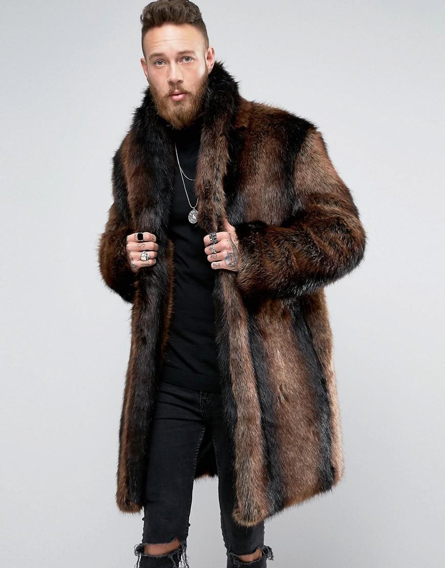 Asos fur coat mens Outlet