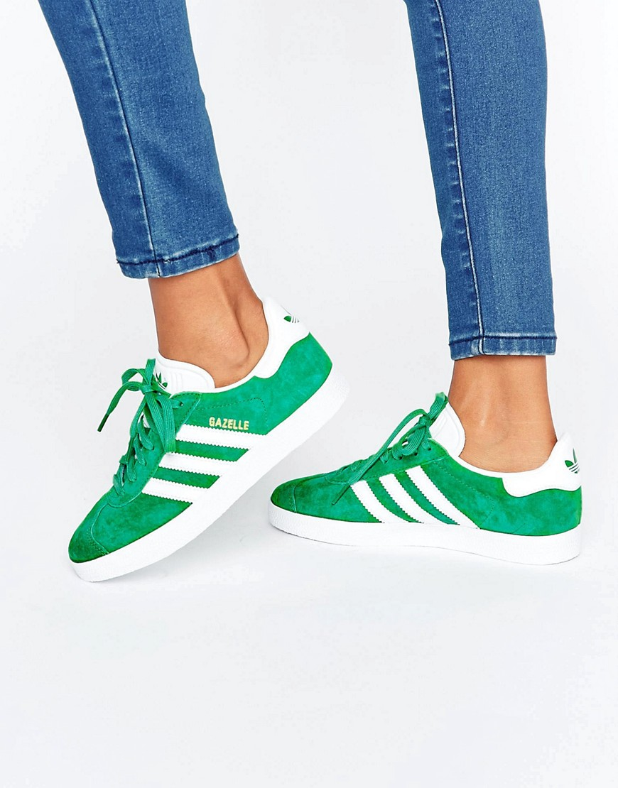 adidas suede sneakers green
