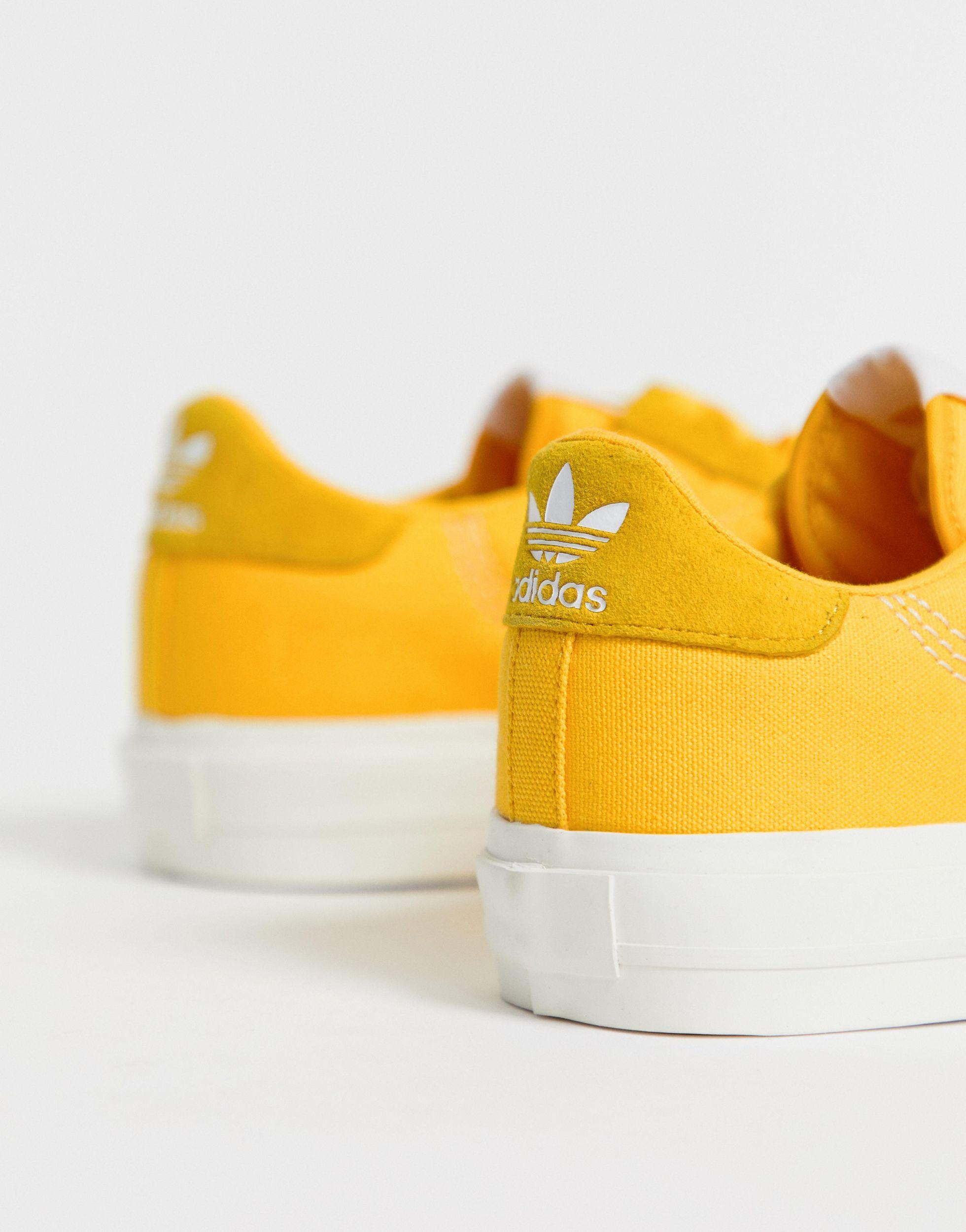 adidas Originals Canvas Continental 80 Vulc Trainers in Yellow - Lyst