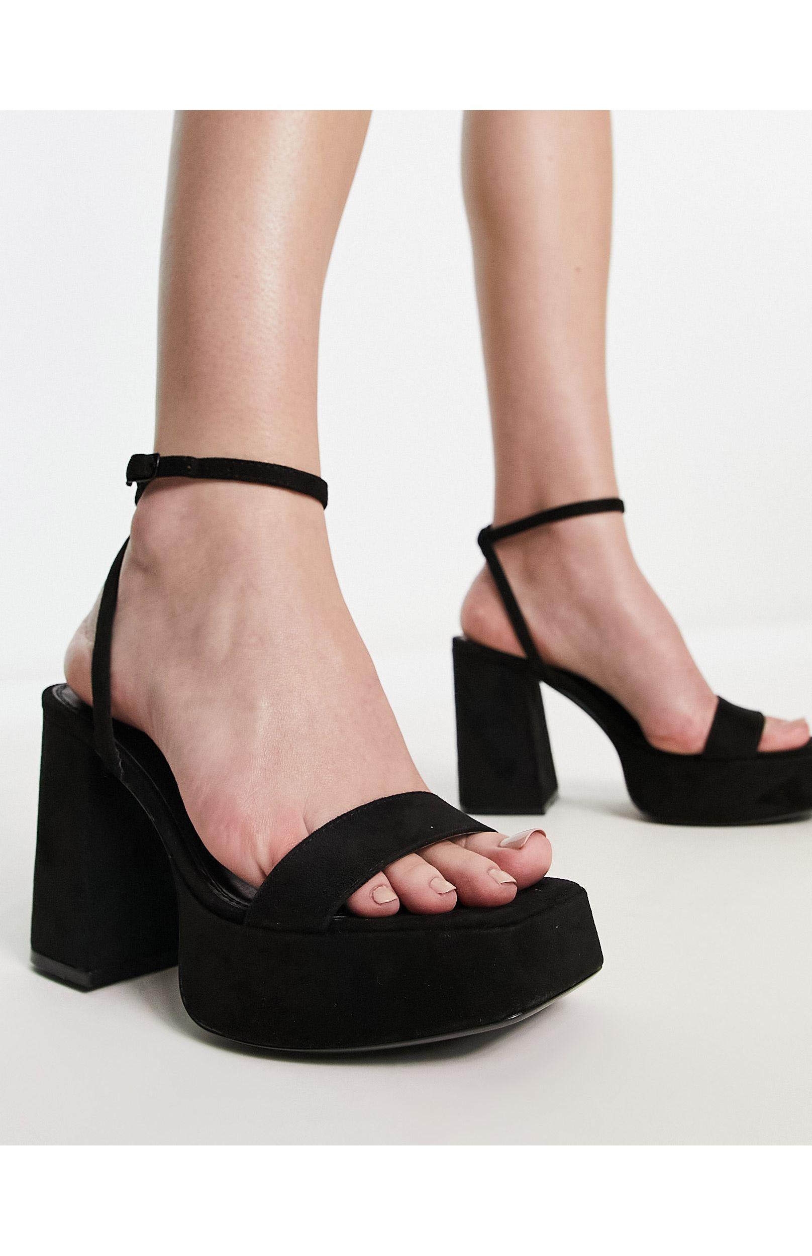 Bershka Chunky Platform Sandal in Natural | Lyst
