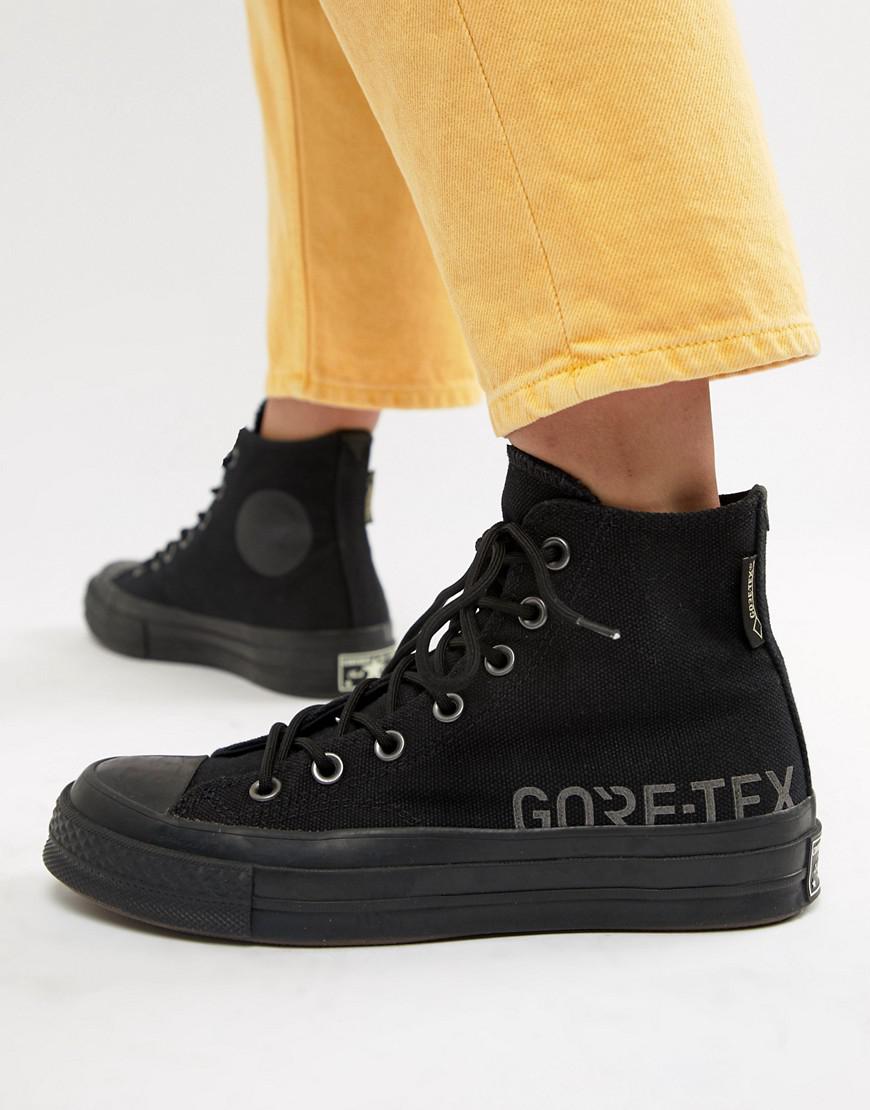 converse x gore tex chuck 70 hi orange waterproof trainers