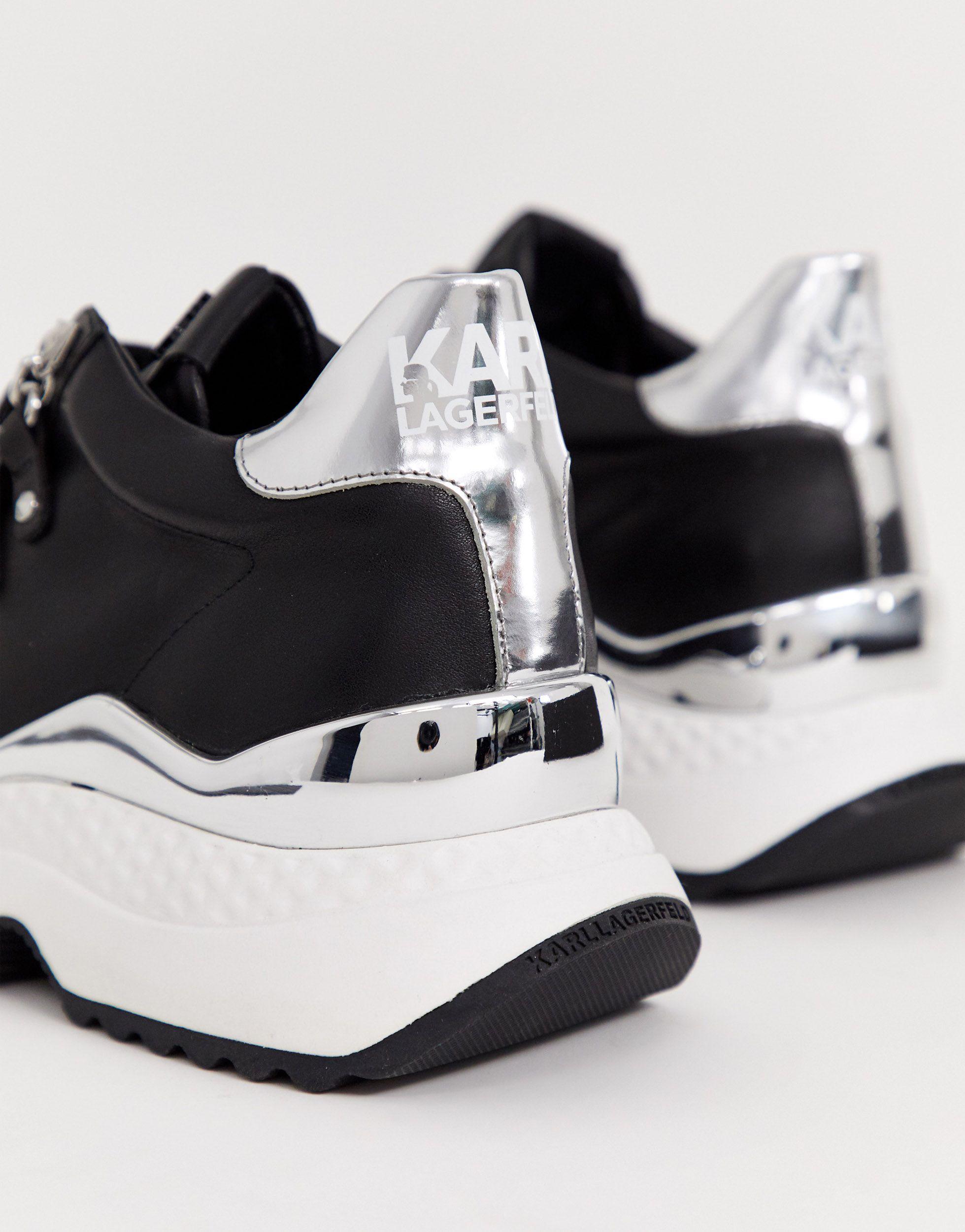Reliëf Heren Sneakers met Dikke Zool Zwart - Black-Leo.nl