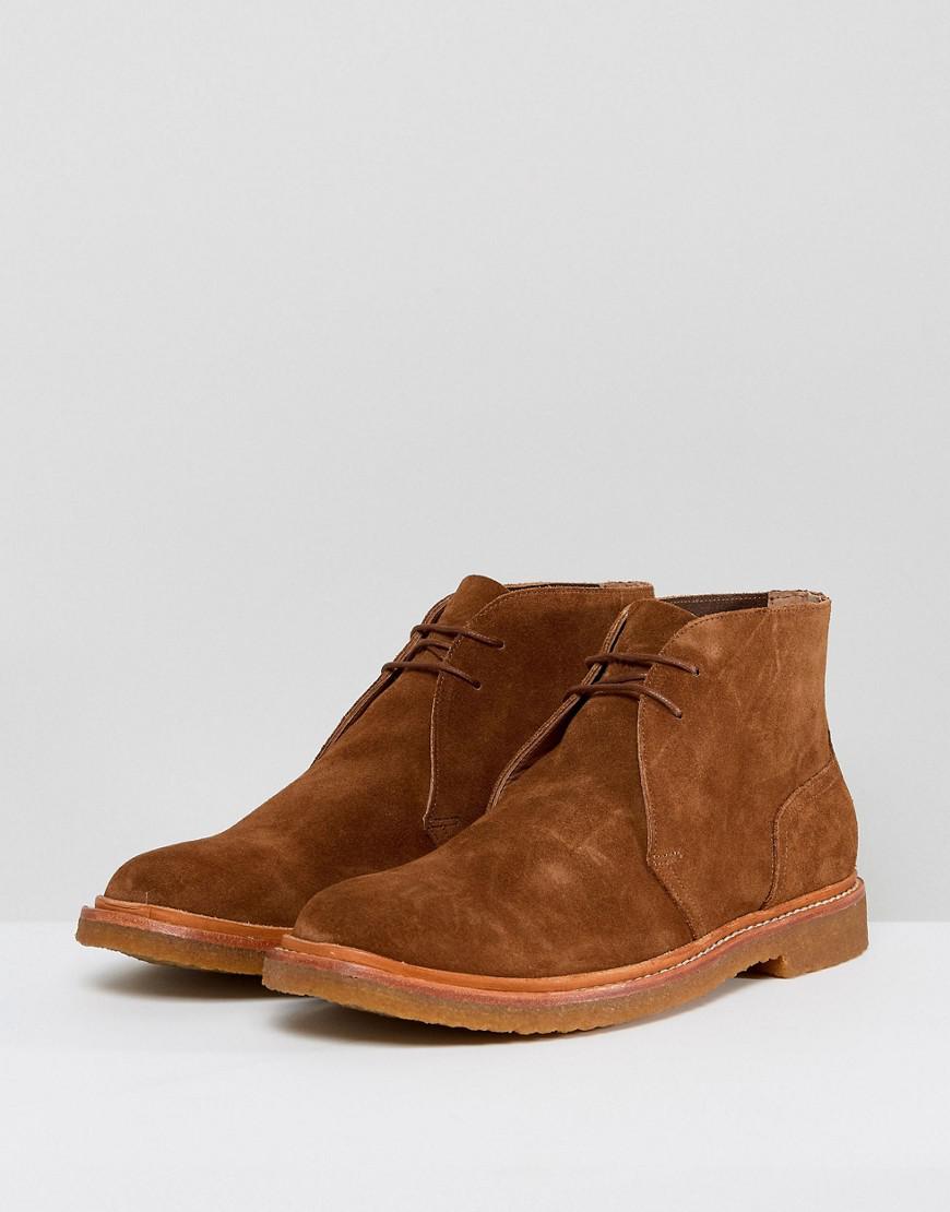 Polo Ralph Lauren Karlyle Chukka Boots Suede In Tan in Brown for Men - Lyst