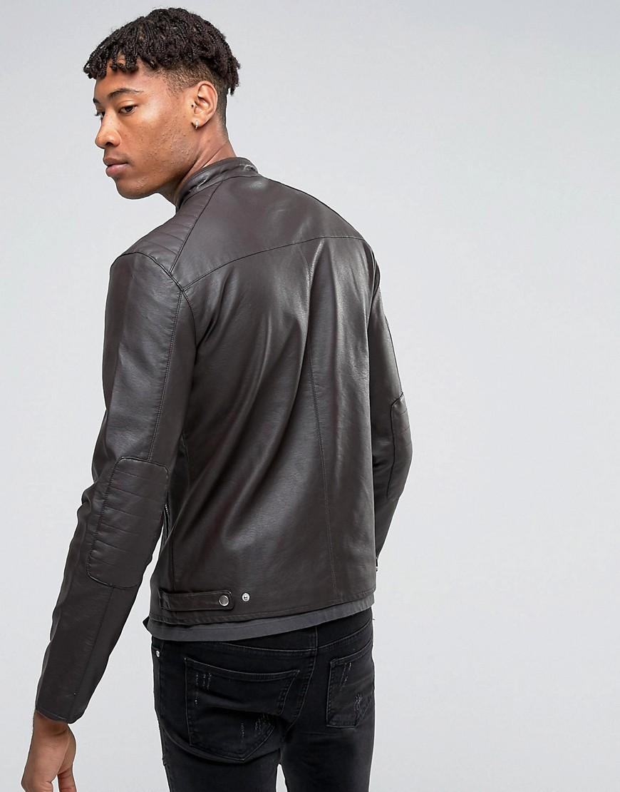 barneys faux leather jacket
