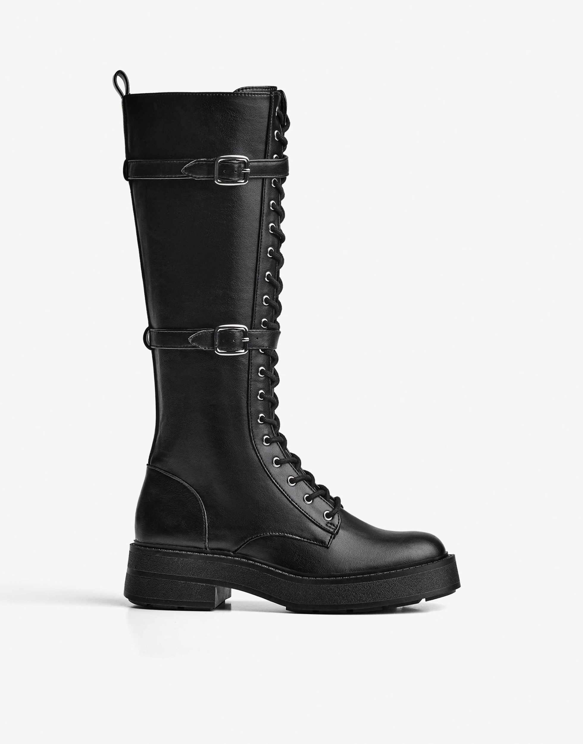 Cowboy Boots Bershka Boots Schwarz Stiefeletten Im Cowboylook