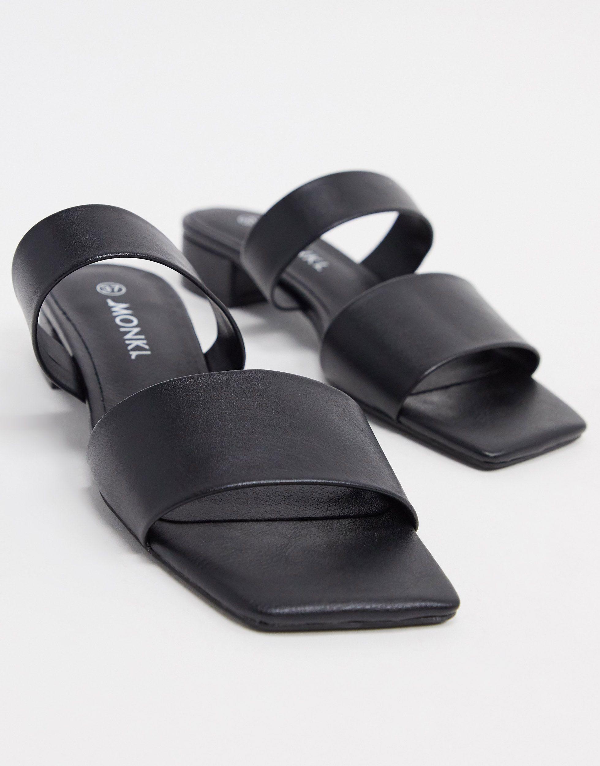 monki double strap sandals