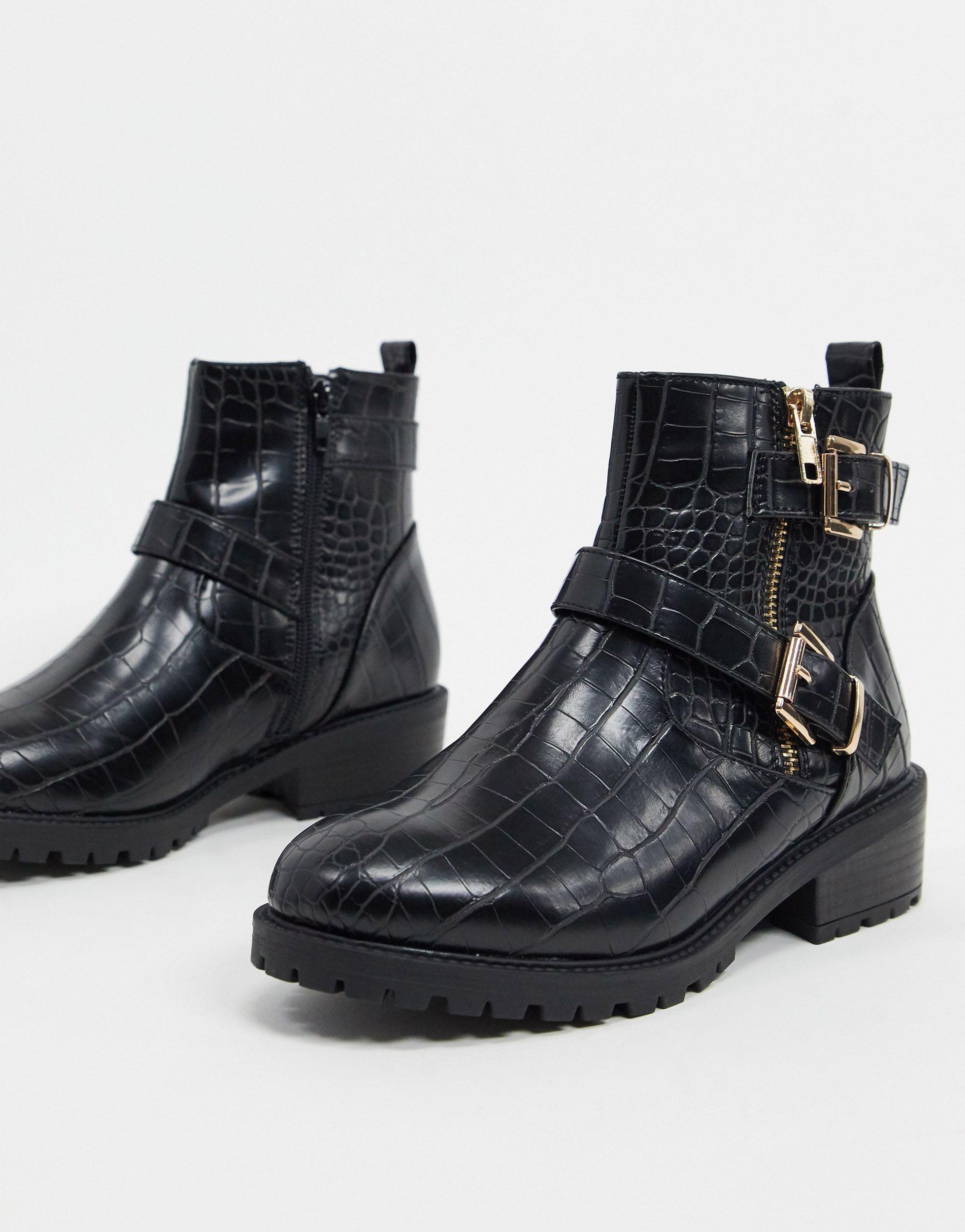 new look biker boots