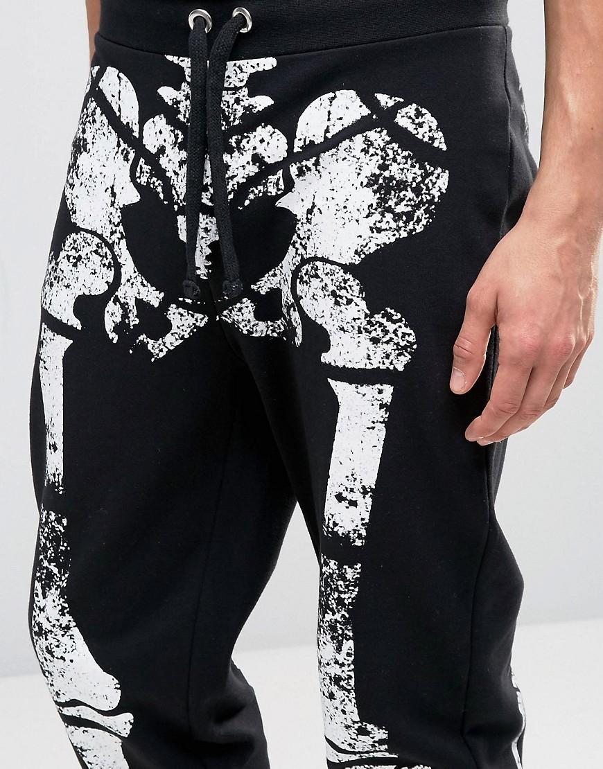 Skeleton joggers store mens