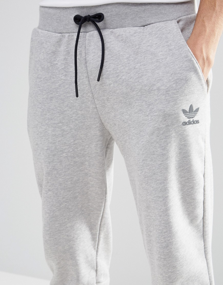 adidas Originals Cotton Luxe Joggers Ay8433 - Grey in Gray for Men - Lyst