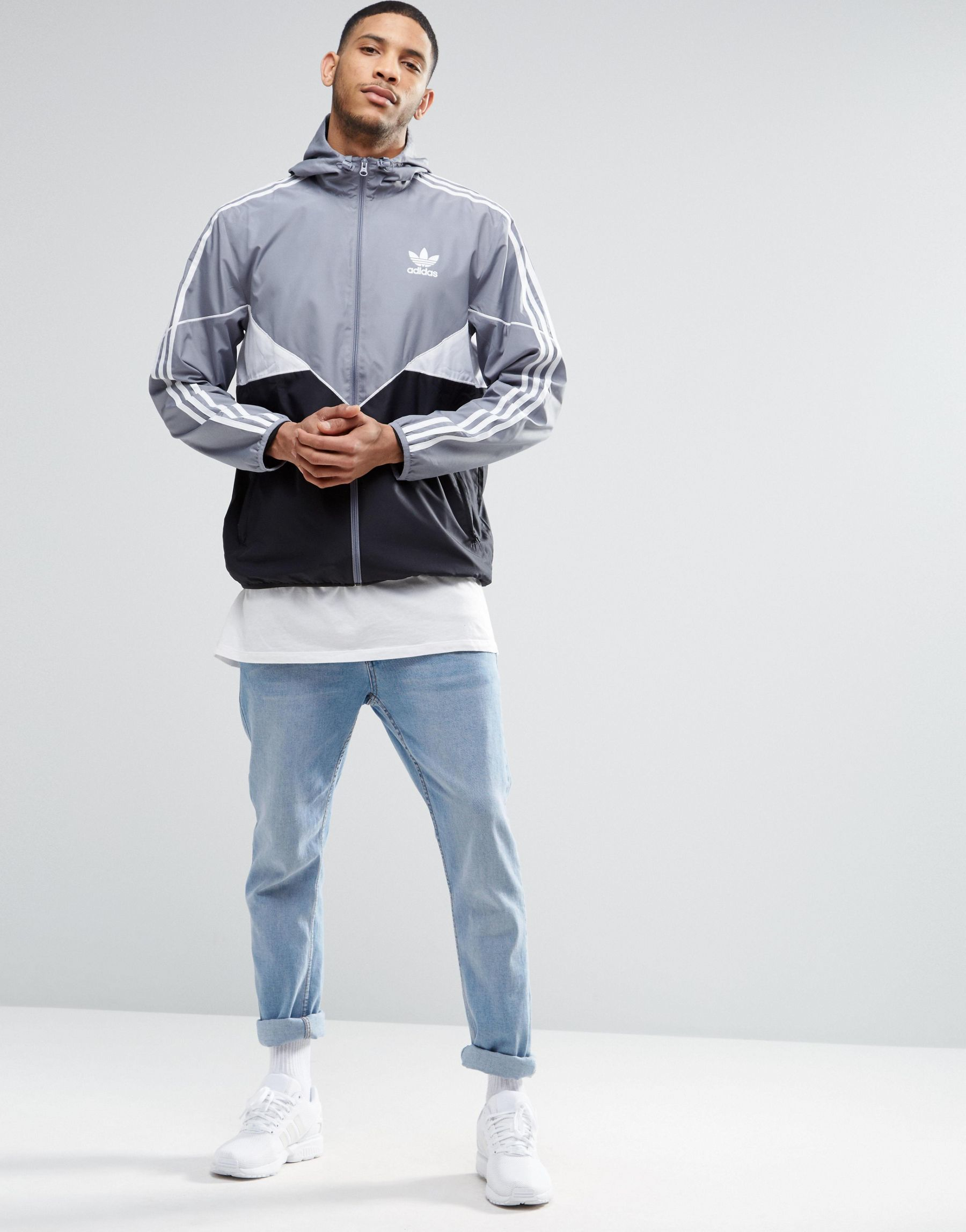 adidas windbreaker outfit