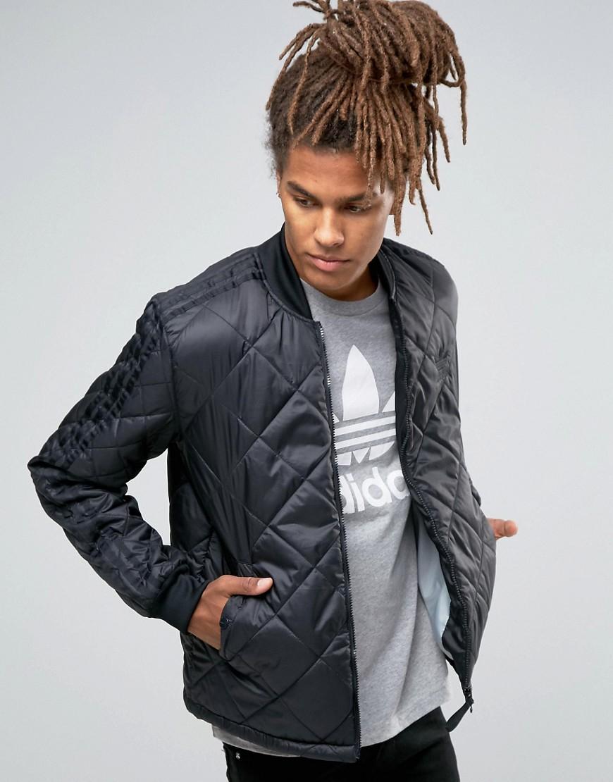 Lyst - Adidas Originals Quilted Superstar Bomber Jacket ...