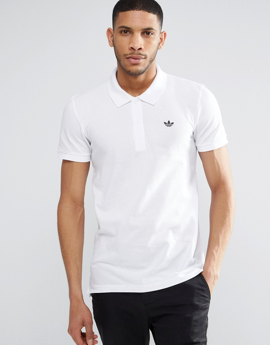 Lyst - Adidas Originals Trefoil Polo Shirt Az0945 in White for Men