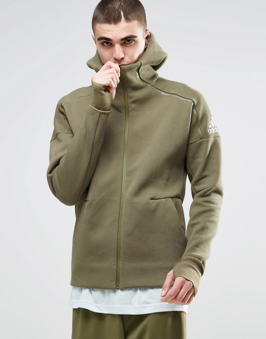 khaki green adidas hoodie mens