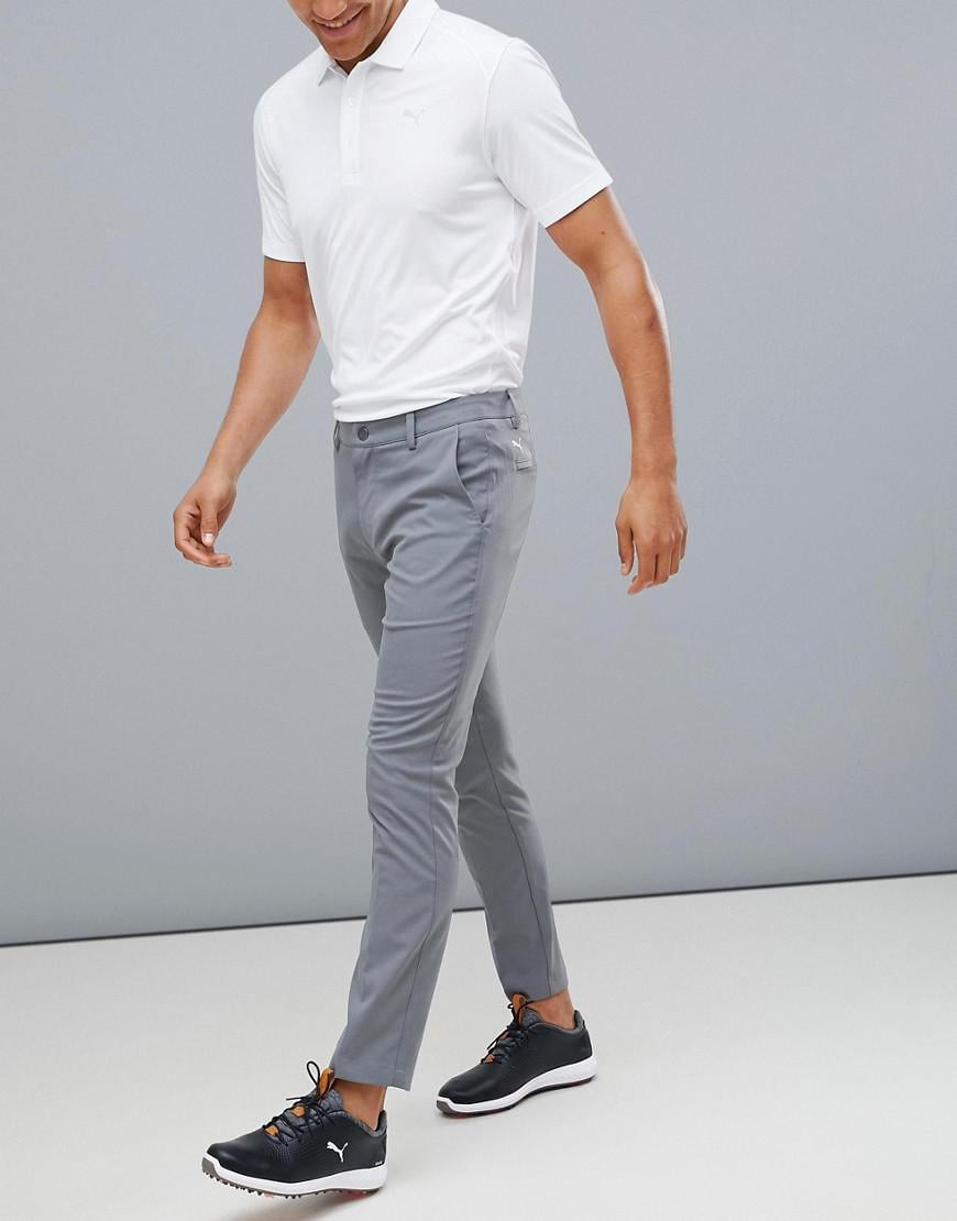 PUMA Golf Tailored Tech Pants In Gray for Men | Lyst