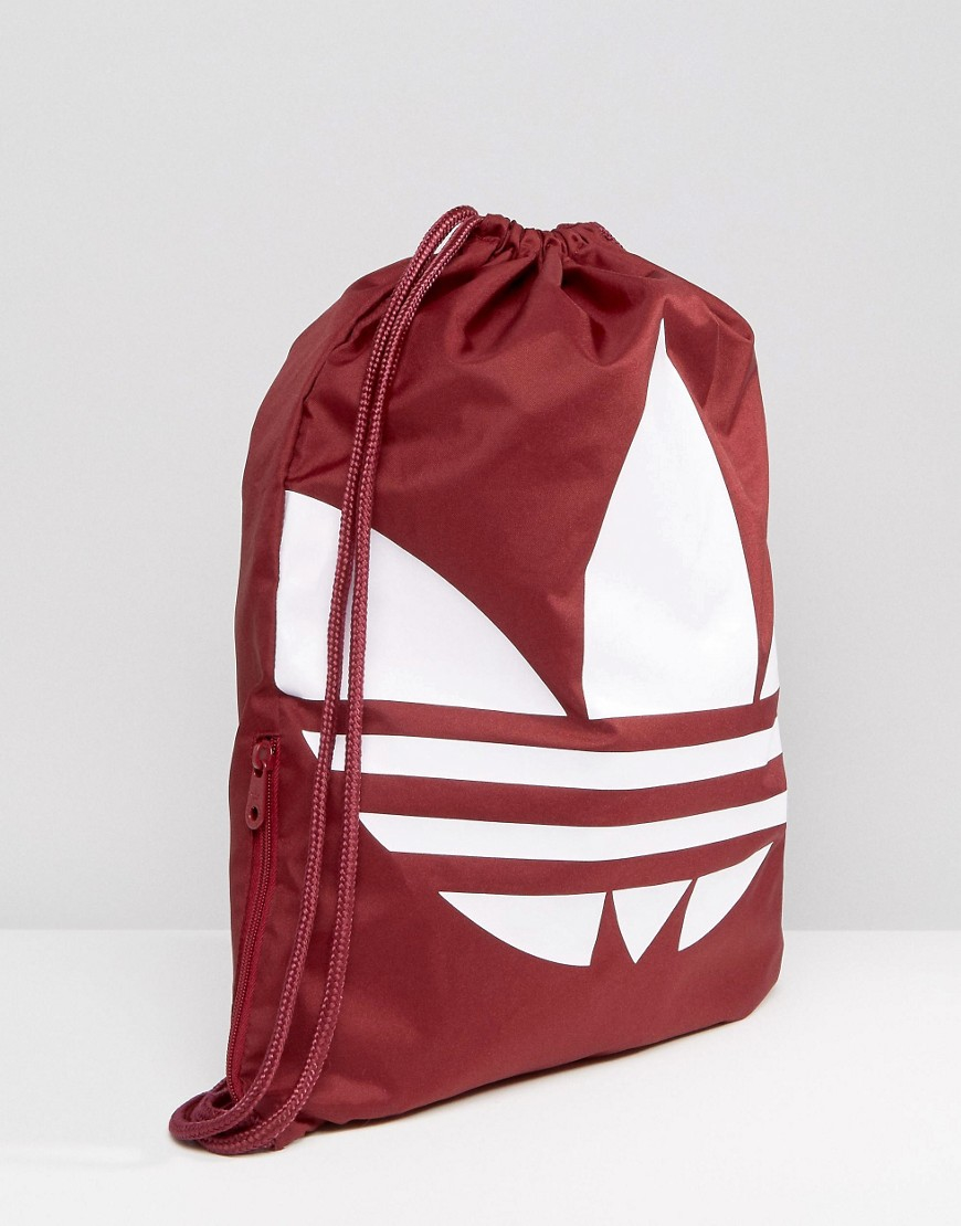 adidas trefoil drawstring bag