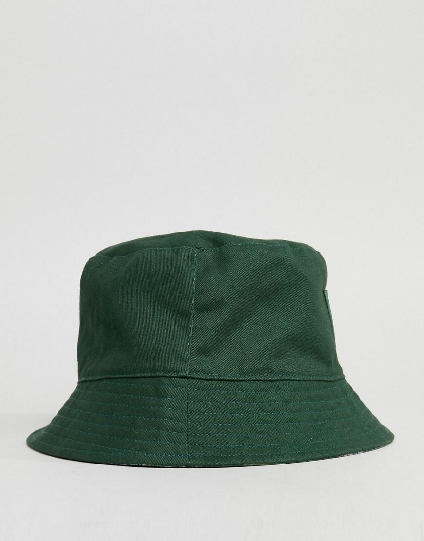 dark green bucket hat