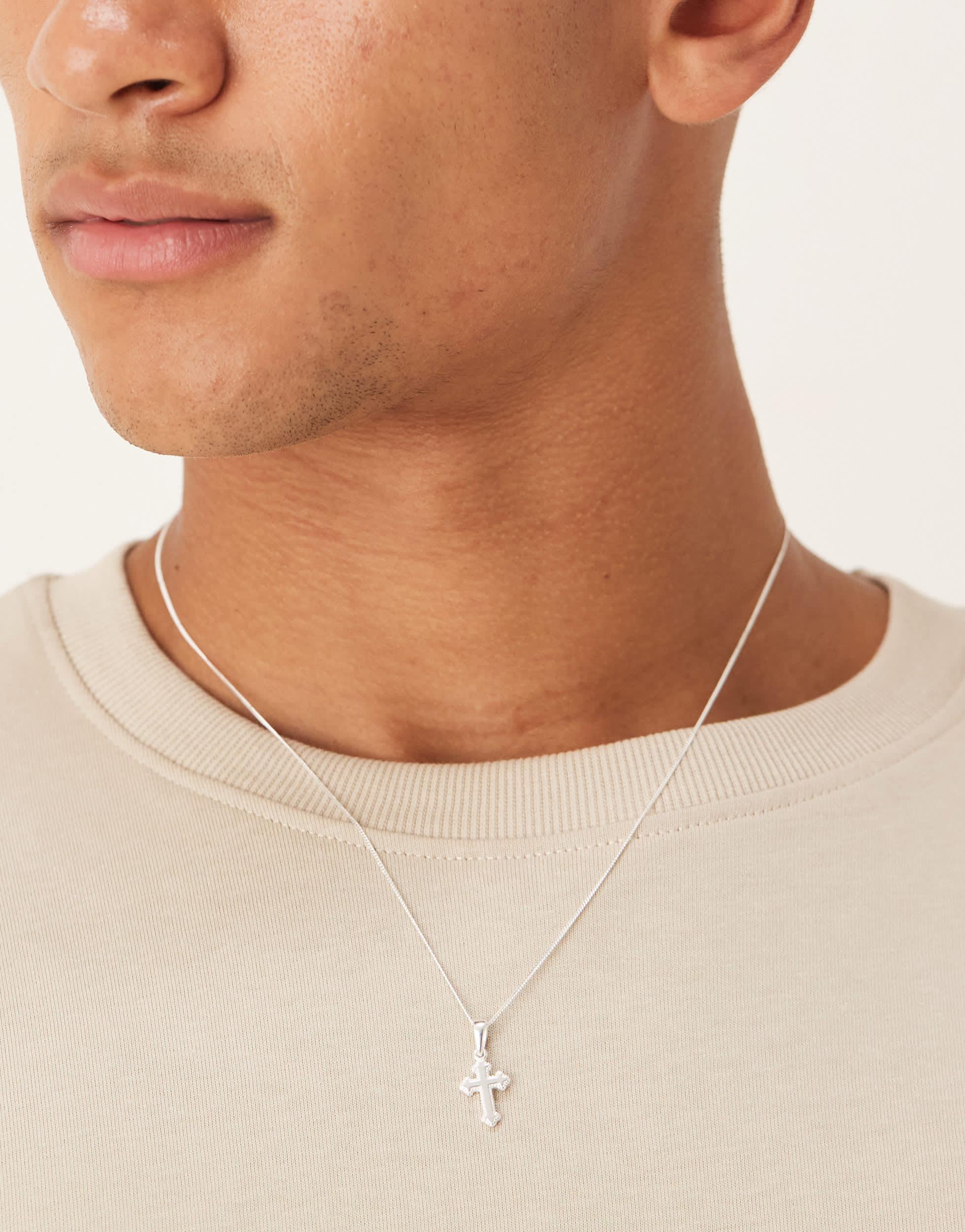 Pendant Necklace Asos Silver Chain Men's ASOS Necklaces From $13 Lyst