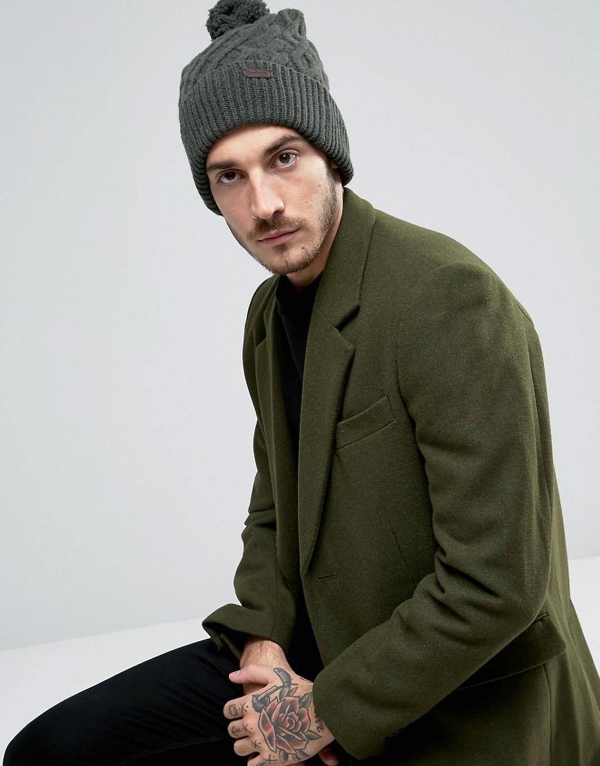 barbour cable knit hat