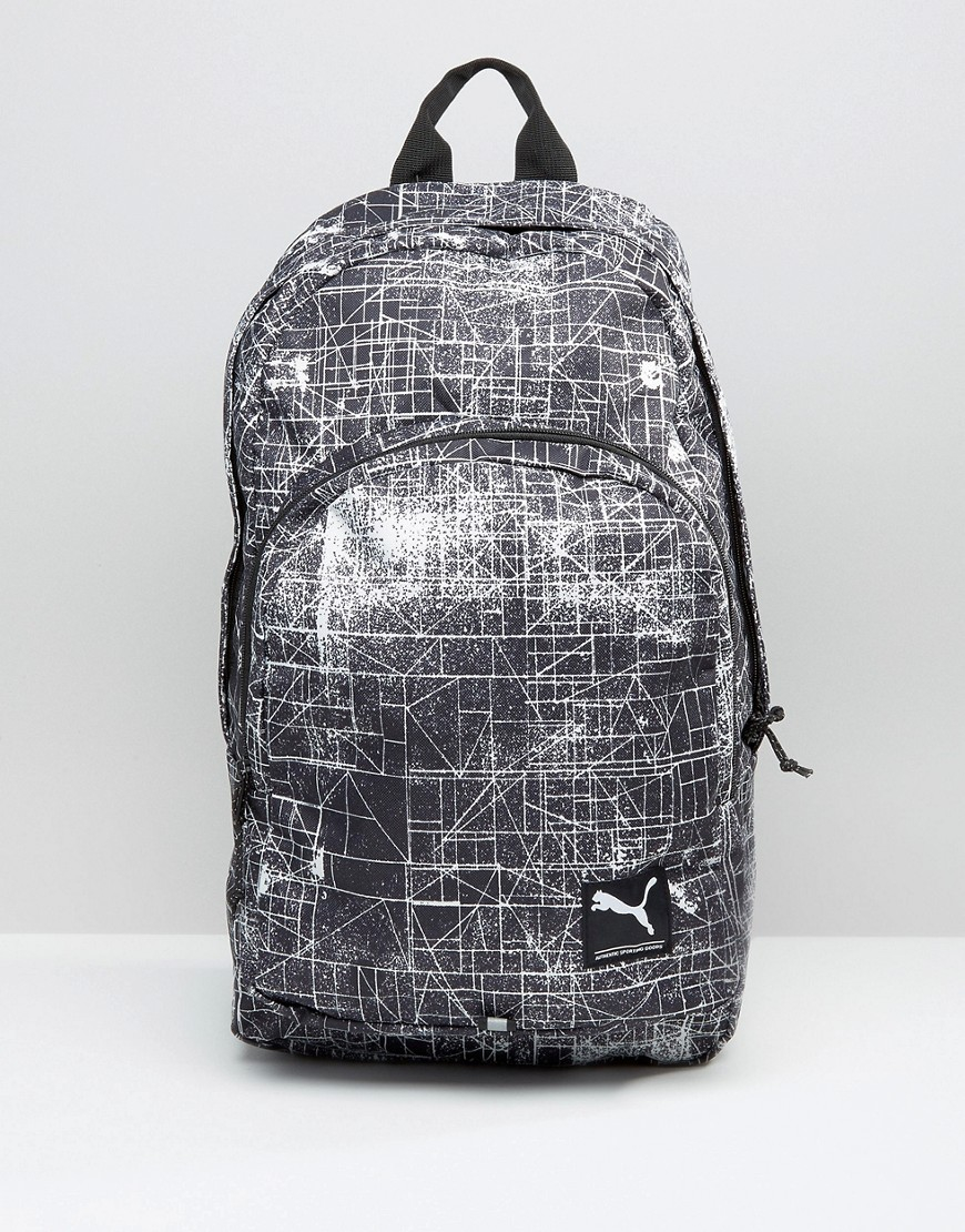 puma line print backpack
