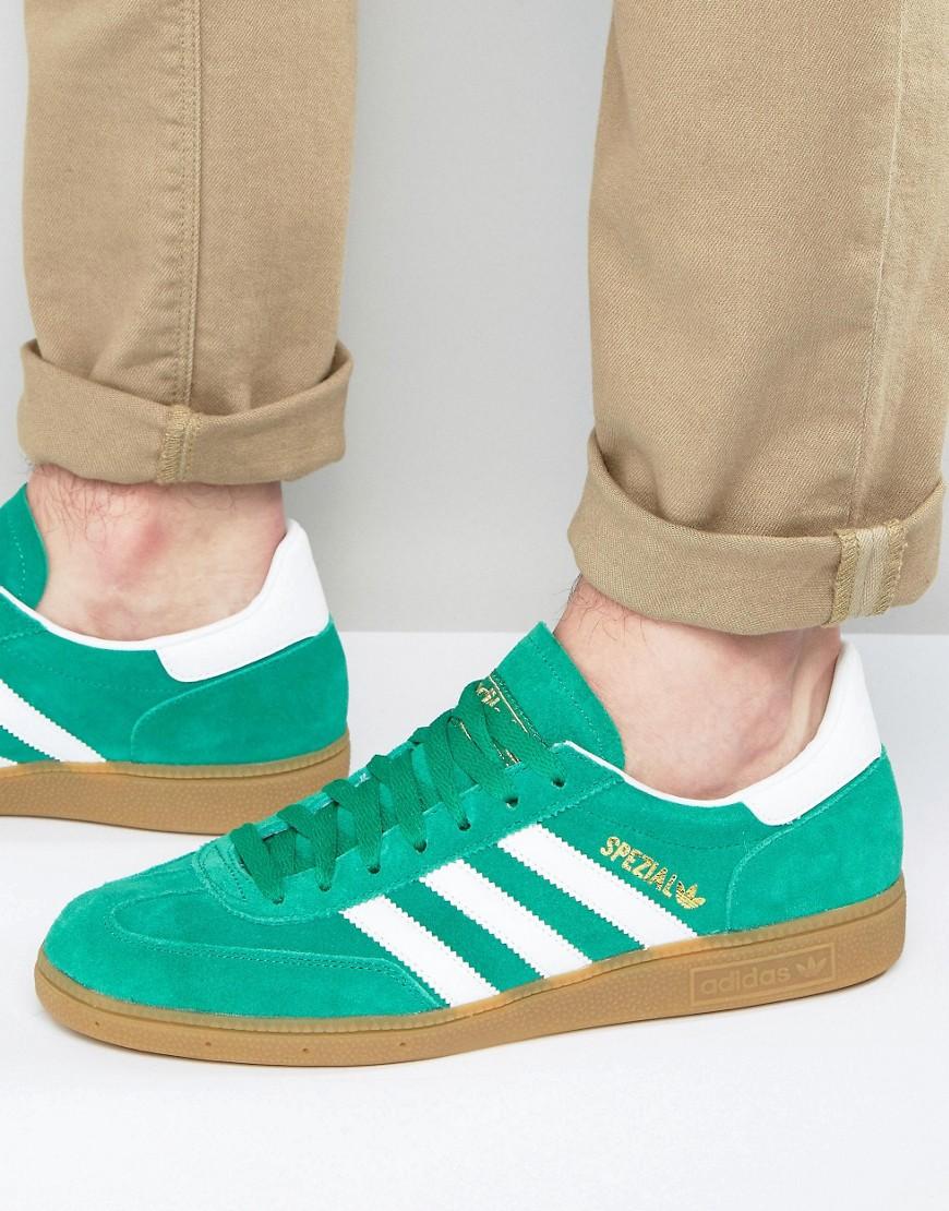 adidas green spezial trainers