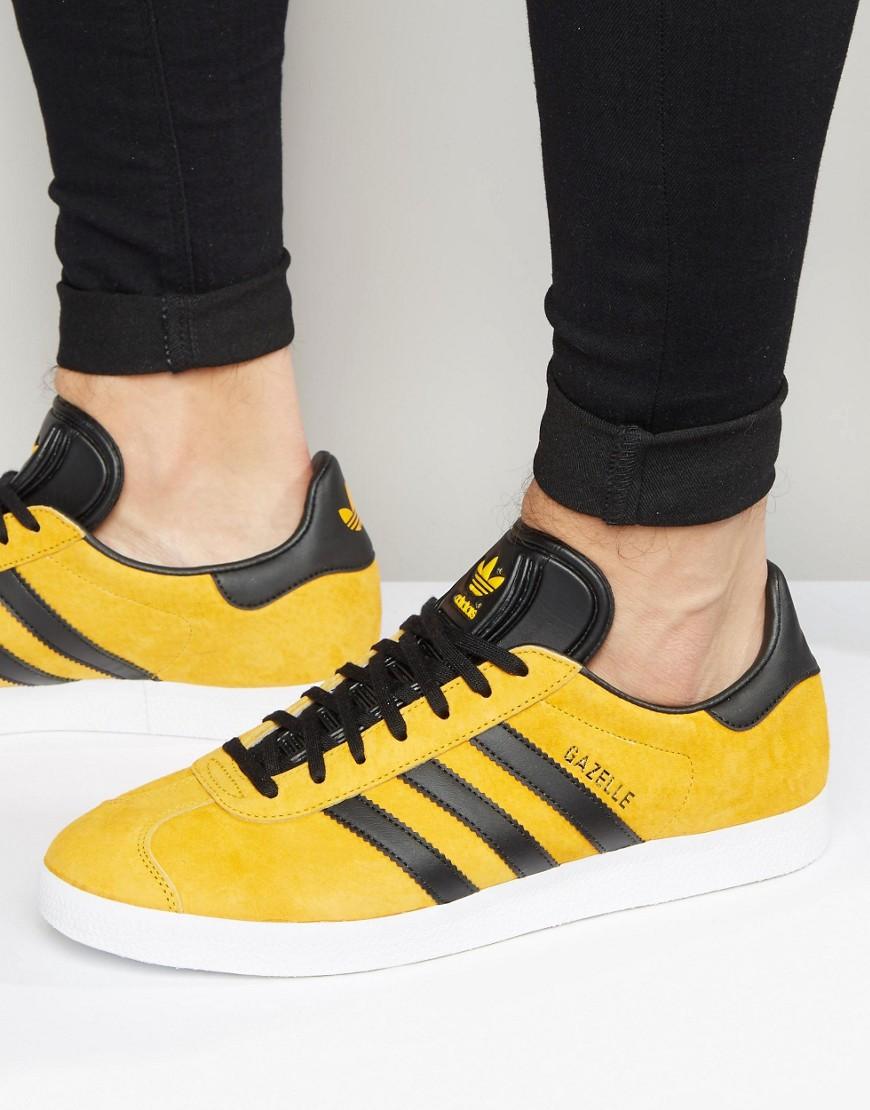 adidas gazelle yellow and black