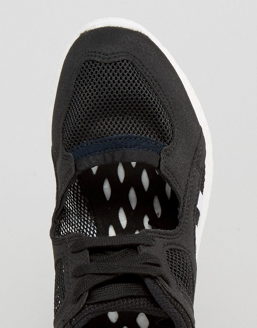 adidas Originals Originals Black Lace Up Open Sneakers - Black | Lyst