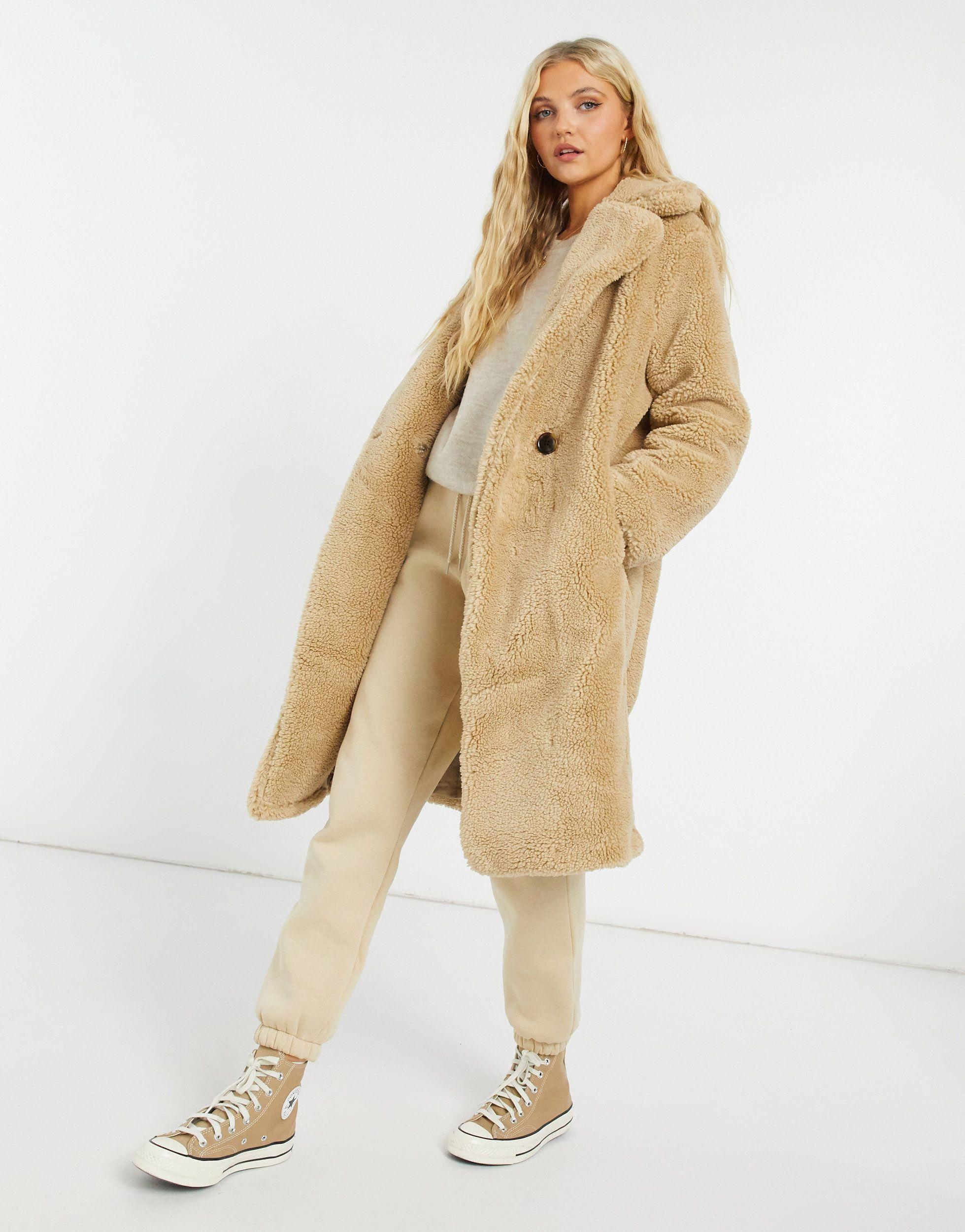 longline teddy coat