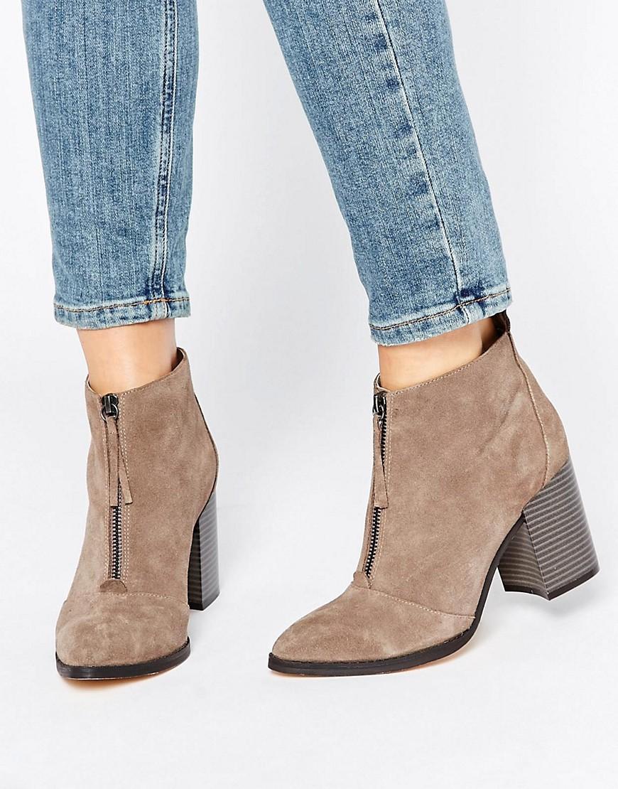 office suede ankle boots