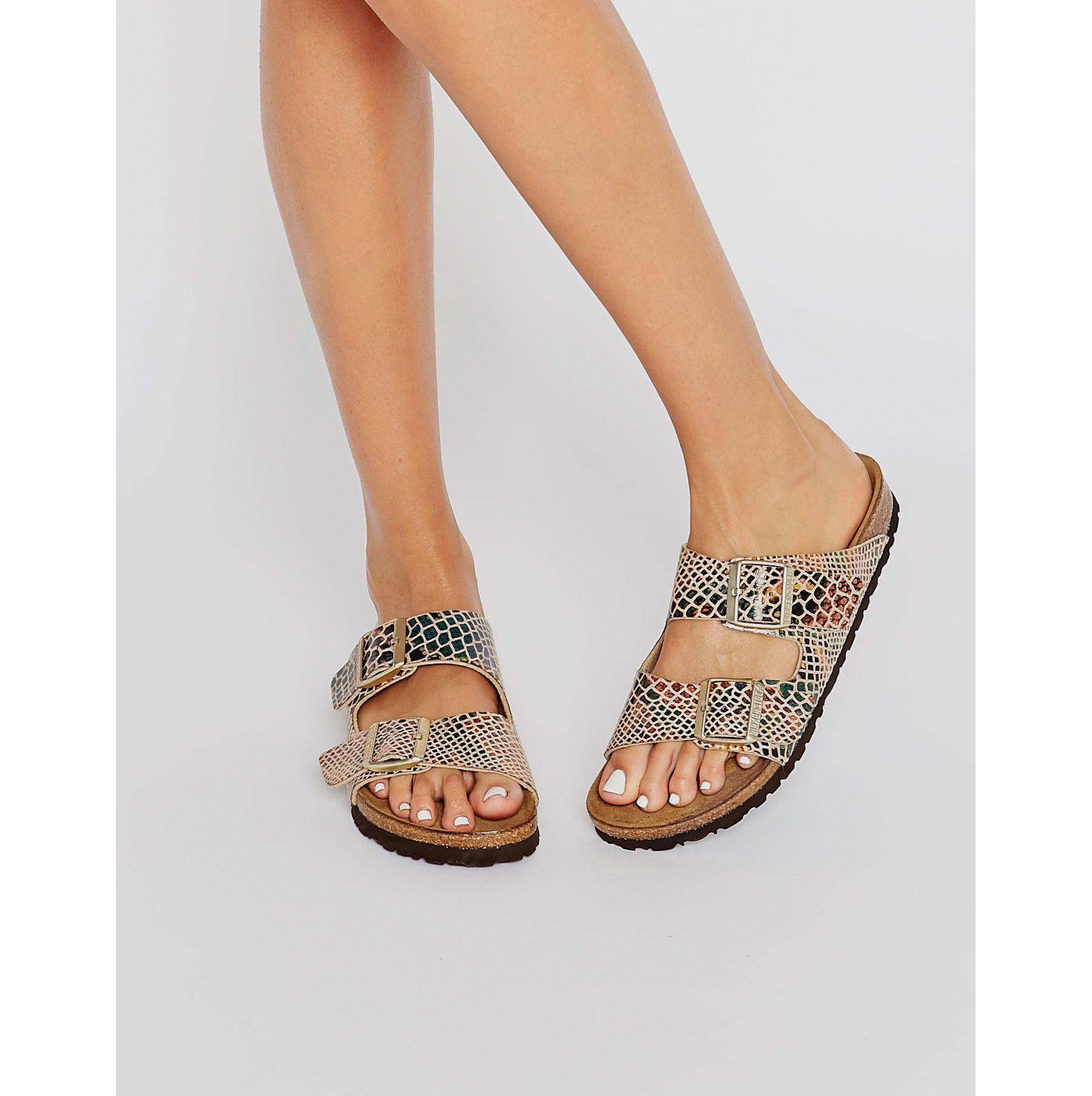 birkenstock arizona snake print