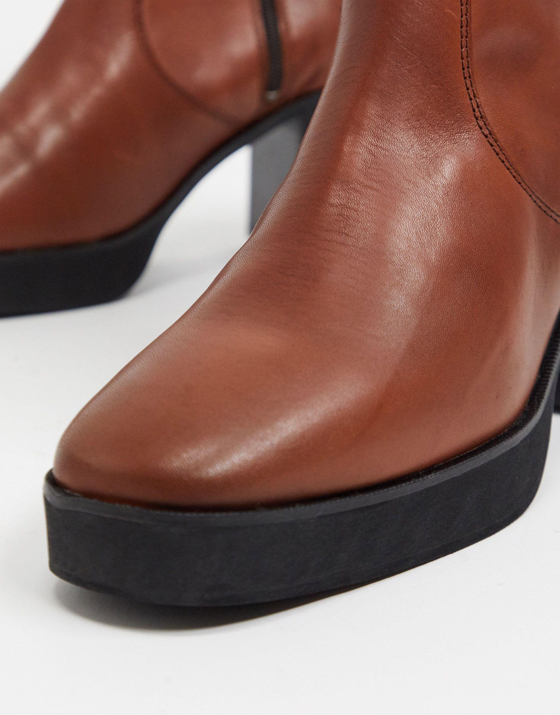 asos brown chelsea boots
