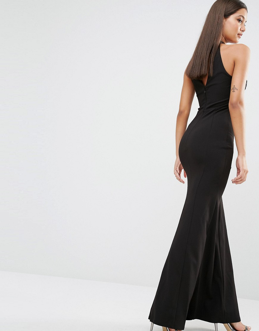 lipsy choker maxi dress