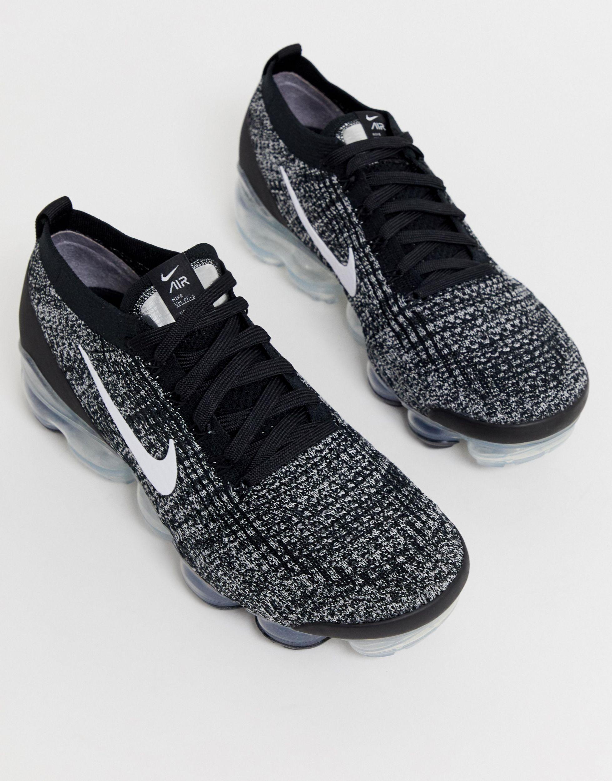 nike vapormax flyknit 3.0 oreo trainers