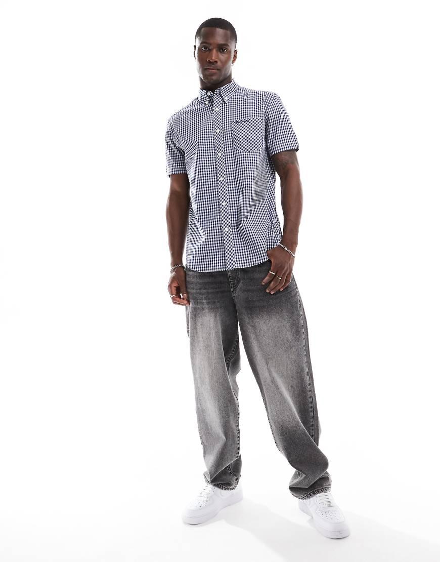 Ben Sherman SIGNATURE GINGHAM - Camicia - dark blue/blu scuro