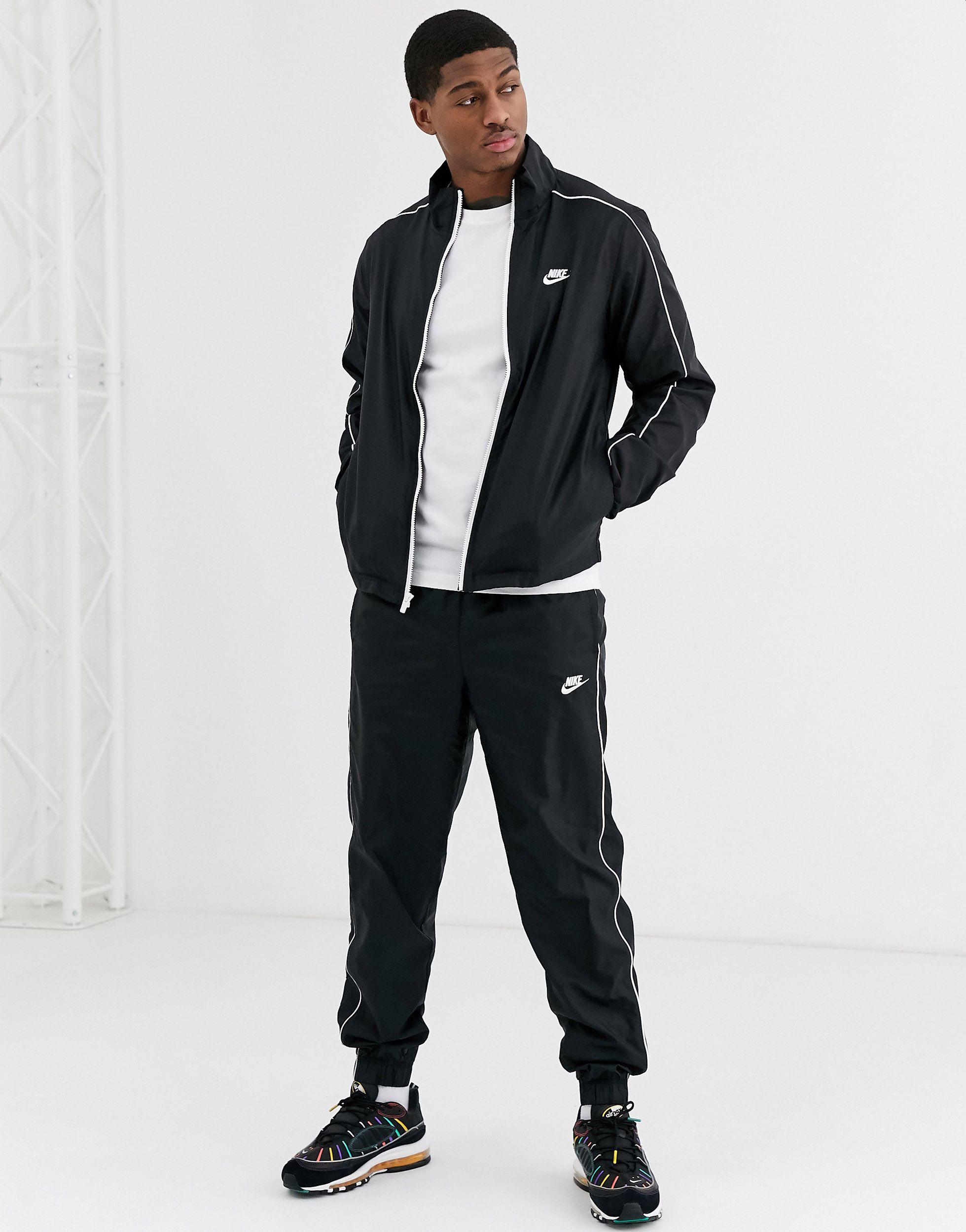 Tuta SportswearNike in Materiale sintetico di colore Nero - 25% di sconto -  Lyst
