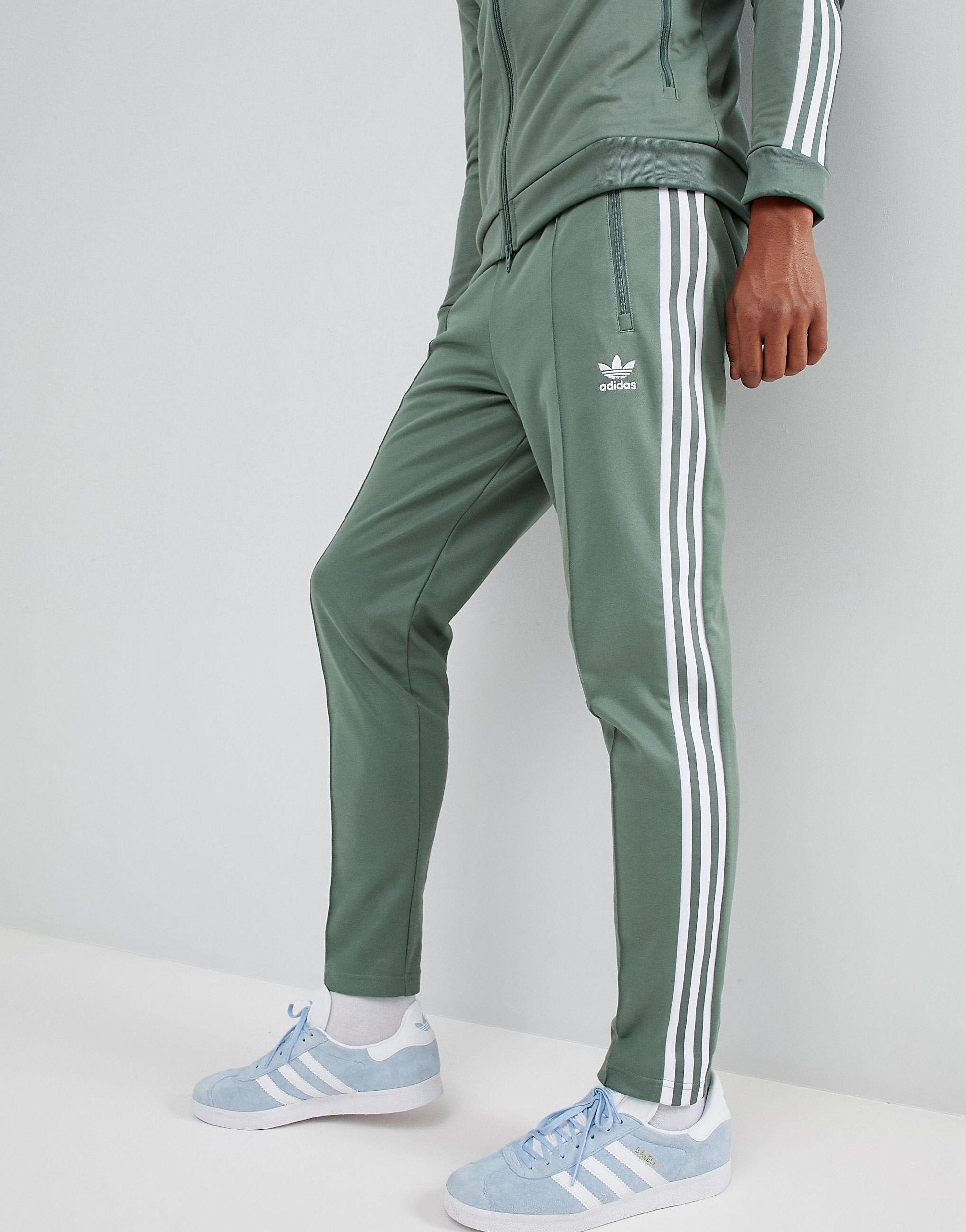 adidas Originals Beckenbauer Joggers In Green Dh5818 for Men | Lyst