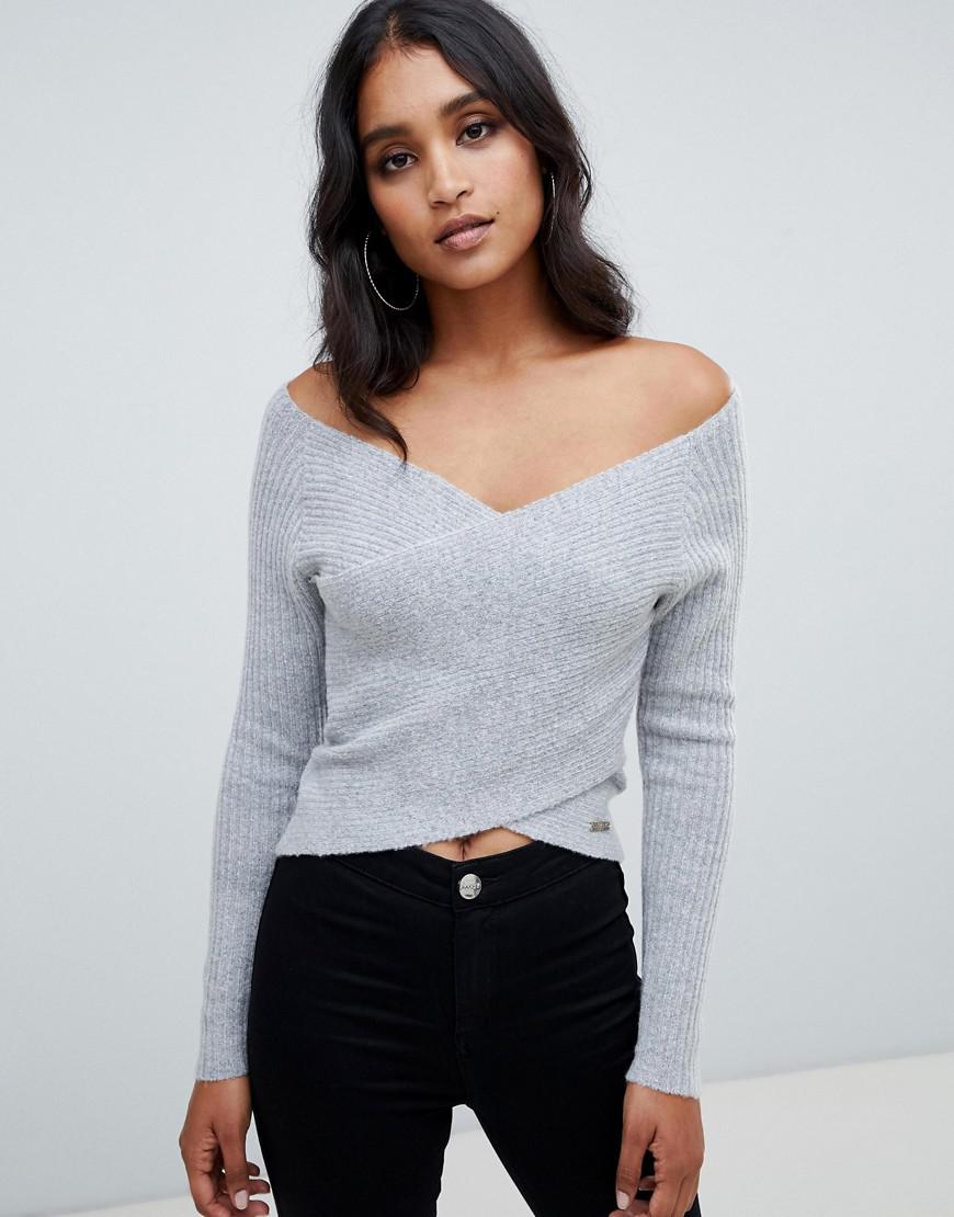cross front sweater