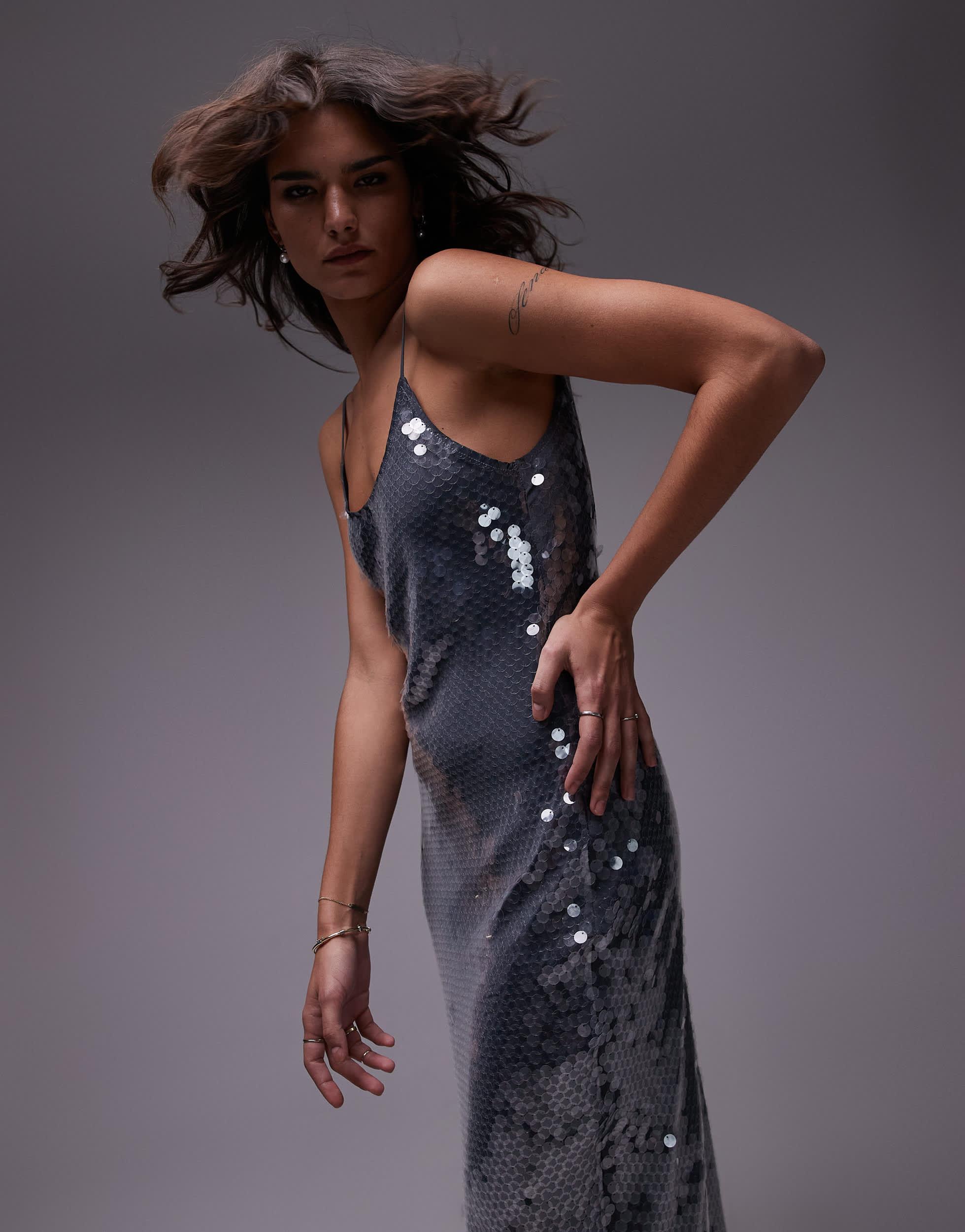 topshop blue sequin dress Ashish x Topshop Vivid Blue Sequin Dress