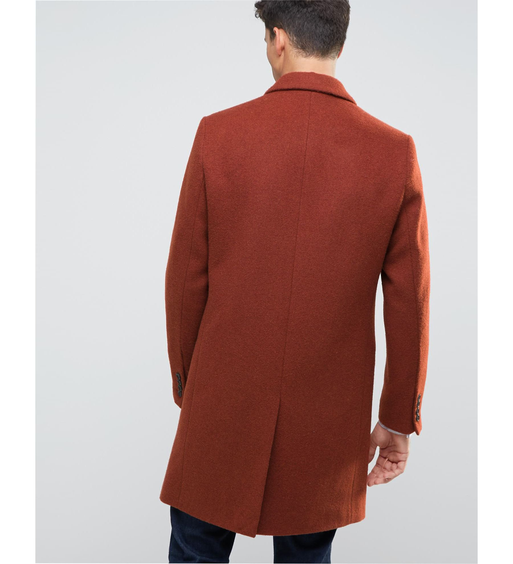 rust colored wool coat