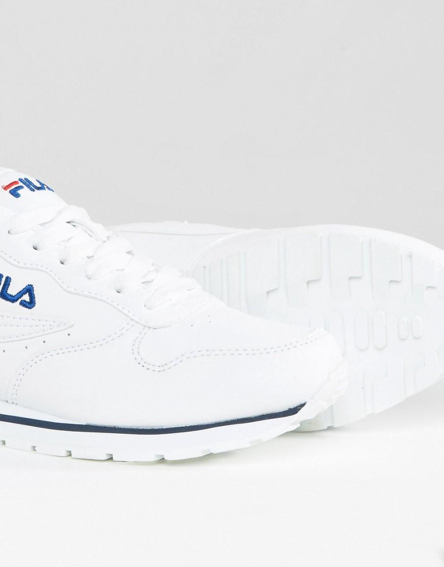 Fila Leather Orbit Low Trainers In White - Lyst