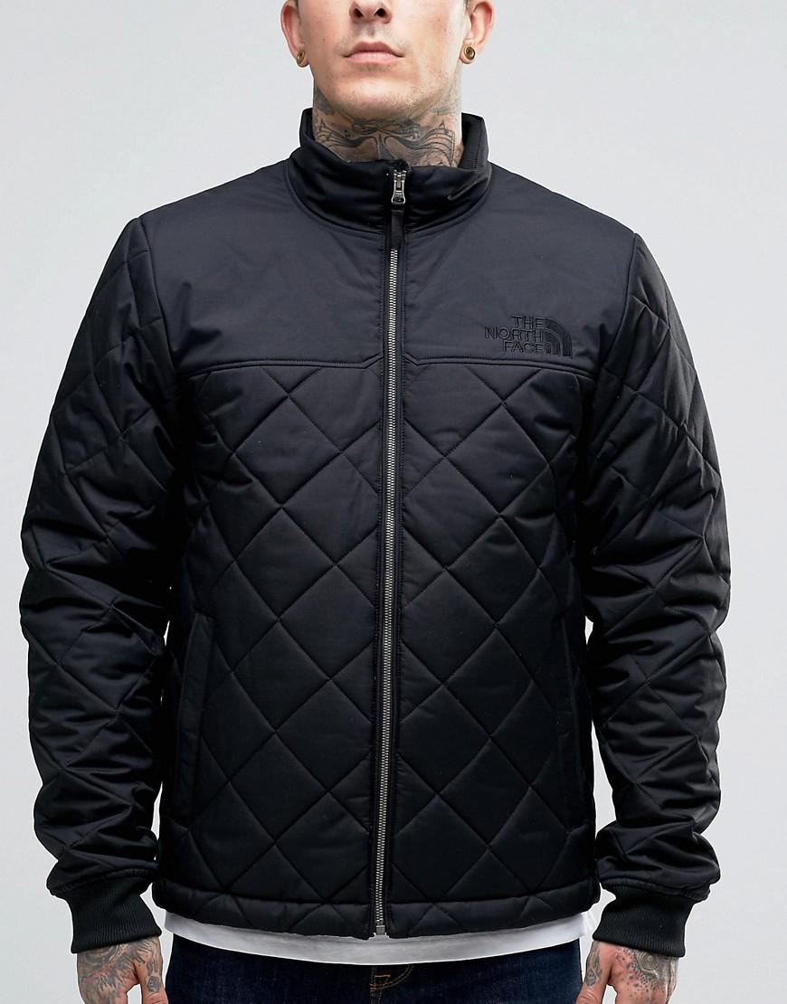 The North Face Quilted Bomber Jacket In Black for Men | Lyst