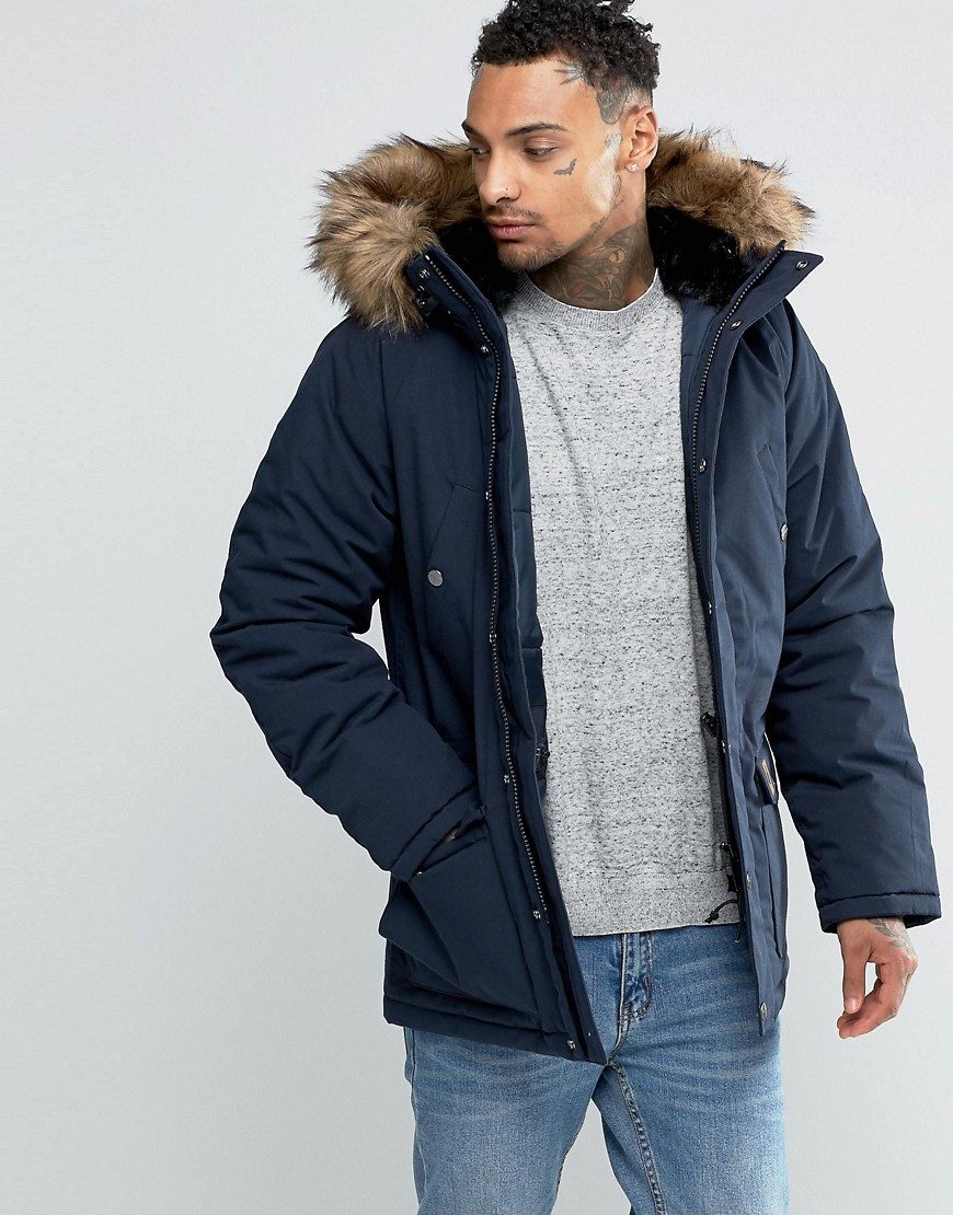 Carhartt WIP Synthetic Trapper Parka in Navy (Blue) for Men - Lyst
