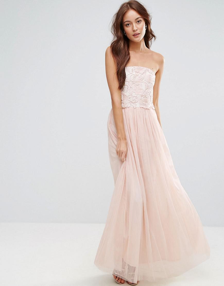 floral applique maxi dress