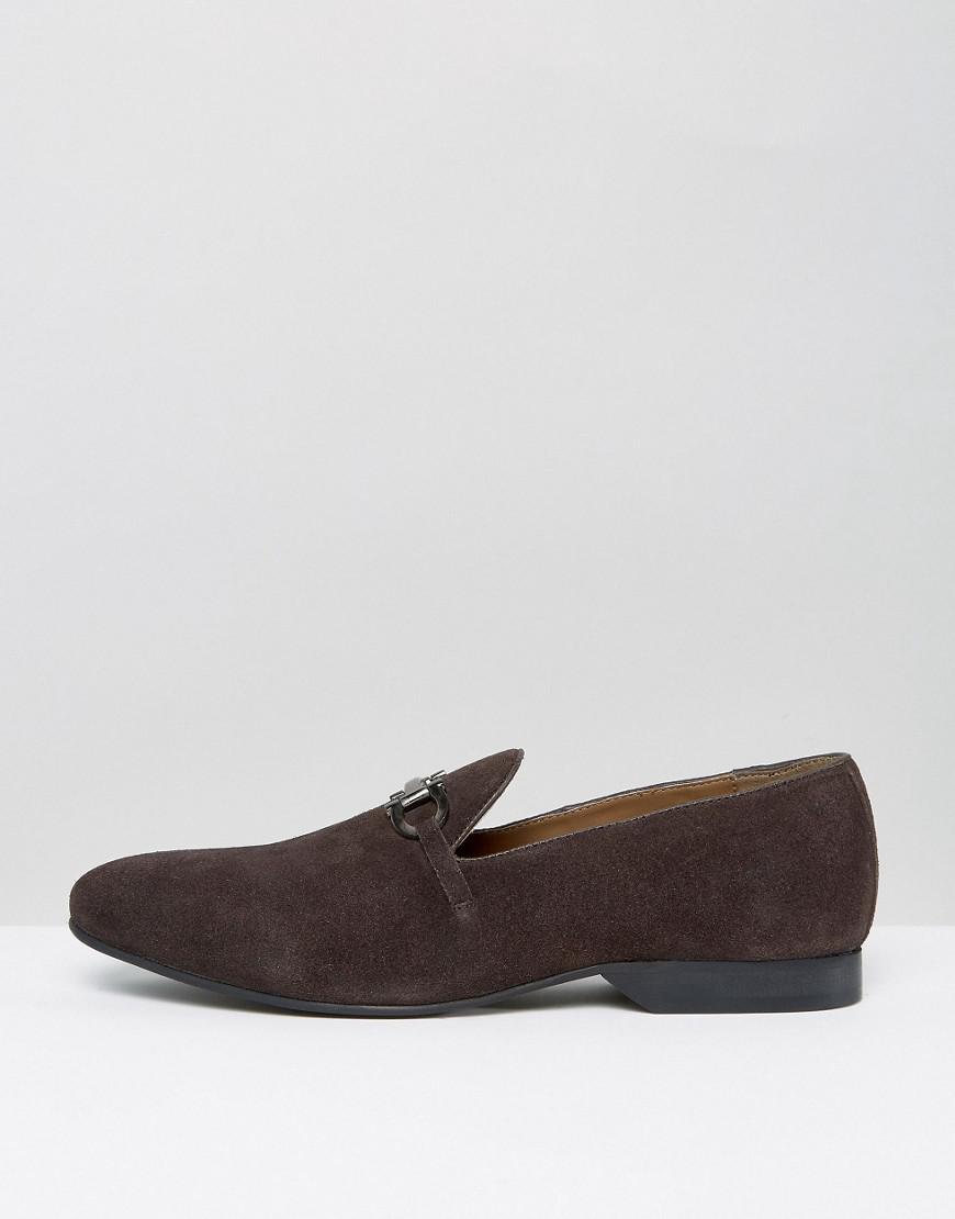 Lyst - Frank Wright Bar Loafers Brown Suede in Brown for Men