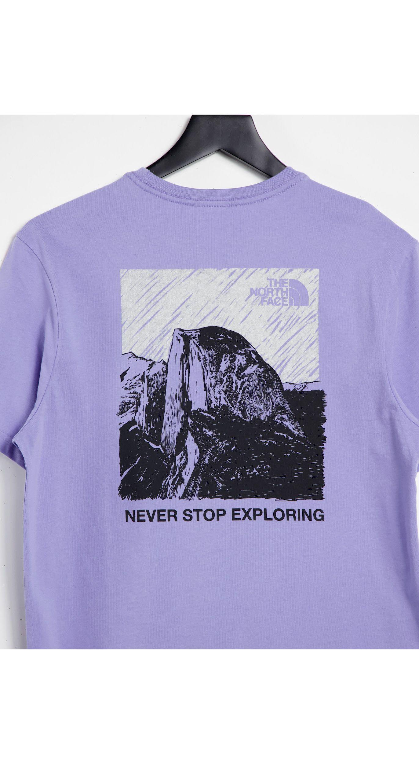 The North Face Illustrative Mountain T-shirt in Lavender (Purple) - Lyst