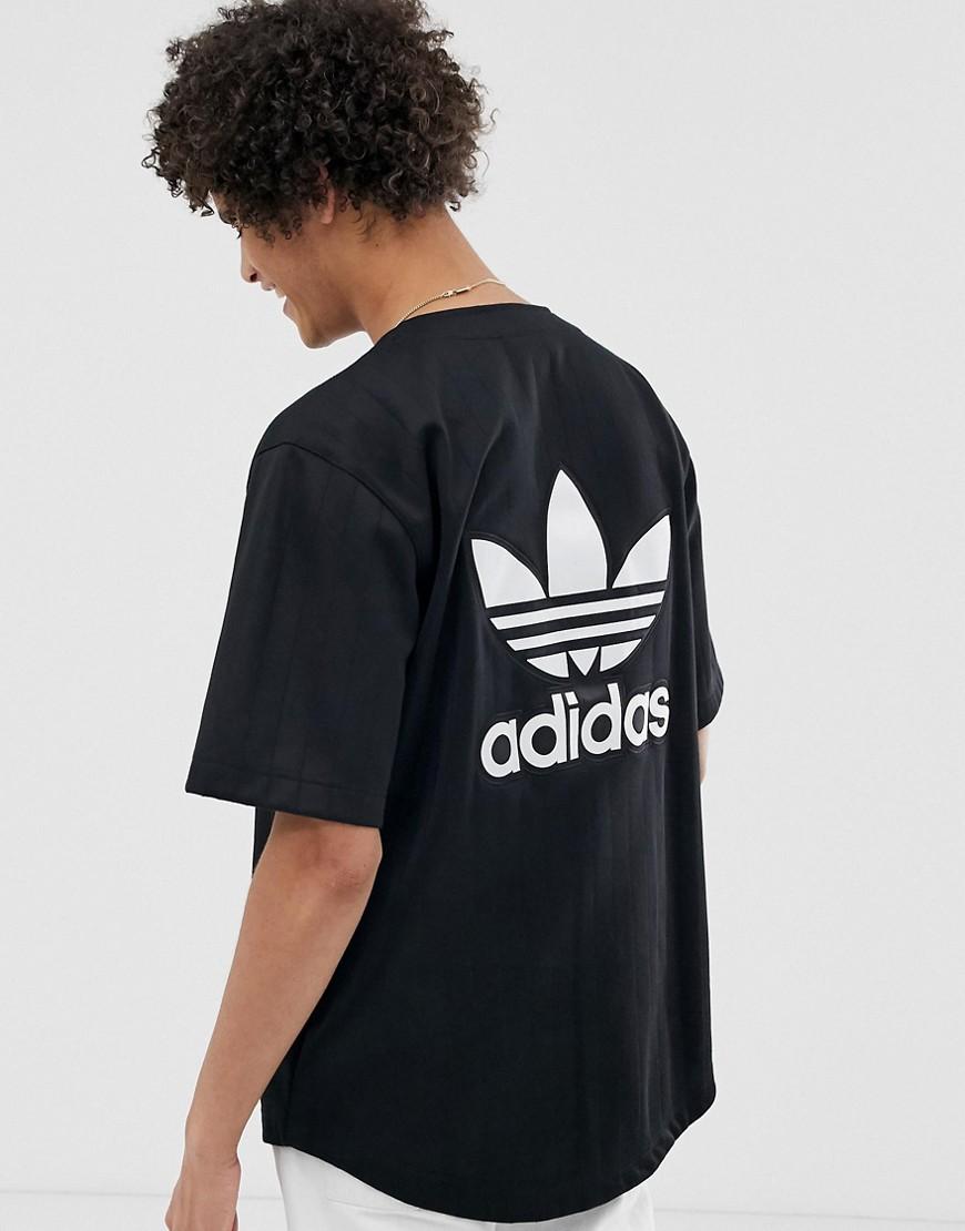adidas Originals Cotton Baseball Jersey With Back Embroidered Logo ...